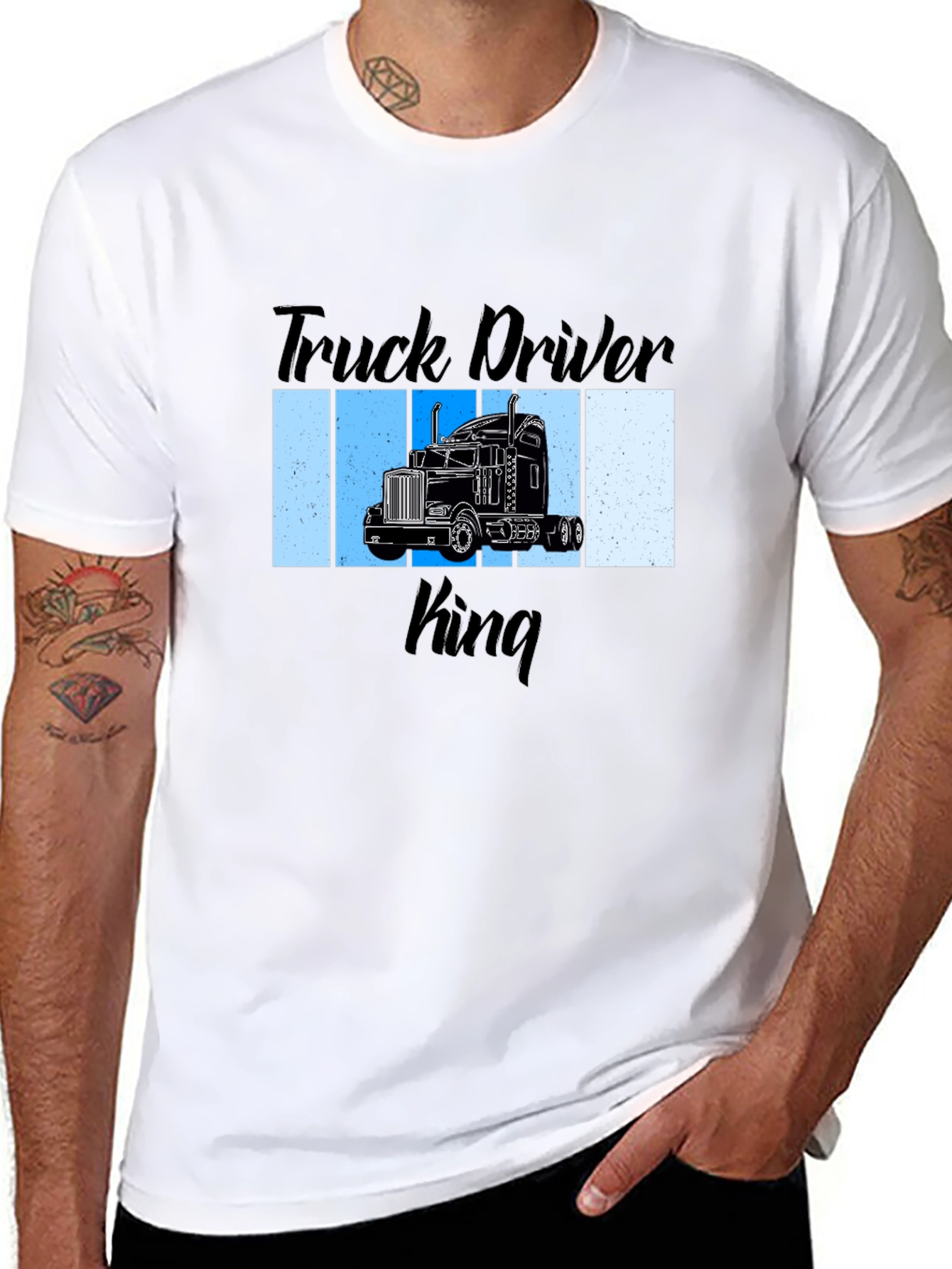 Truck Driver King Graphic T-Shirt