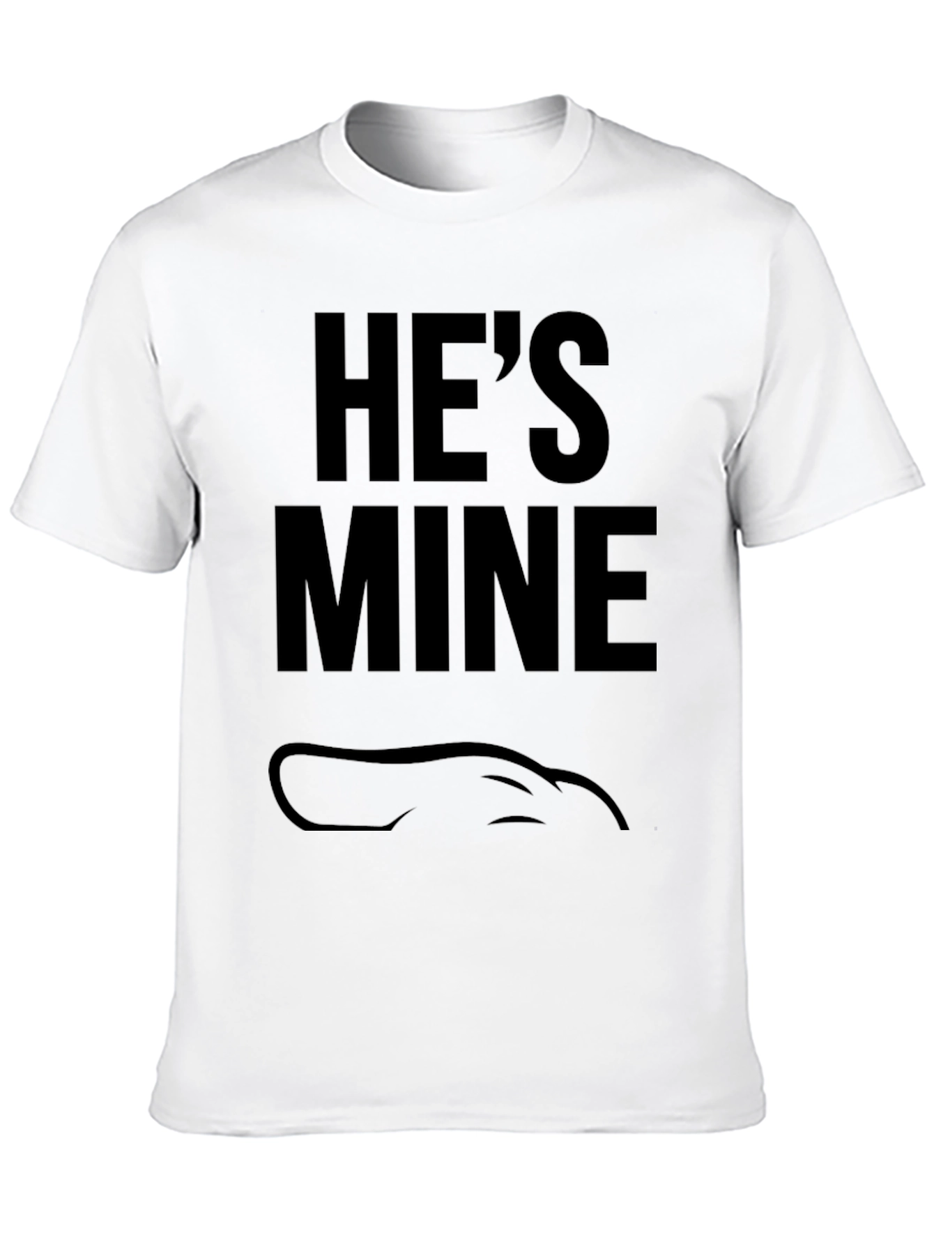 Hes Mine T-Shirt - Novelty Couple Tee