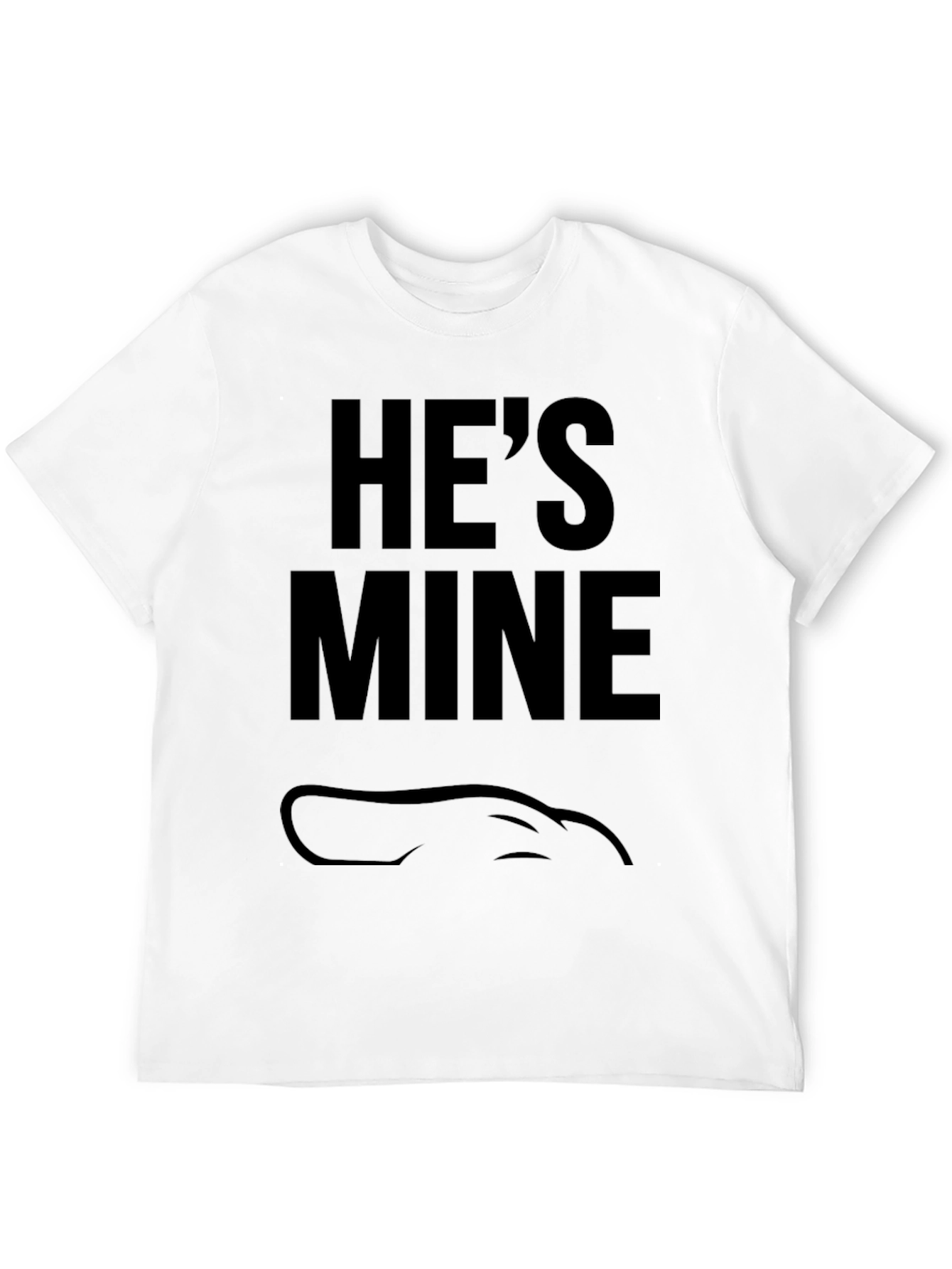 Hes Mine T-Shirt - Novelty Couple Tee