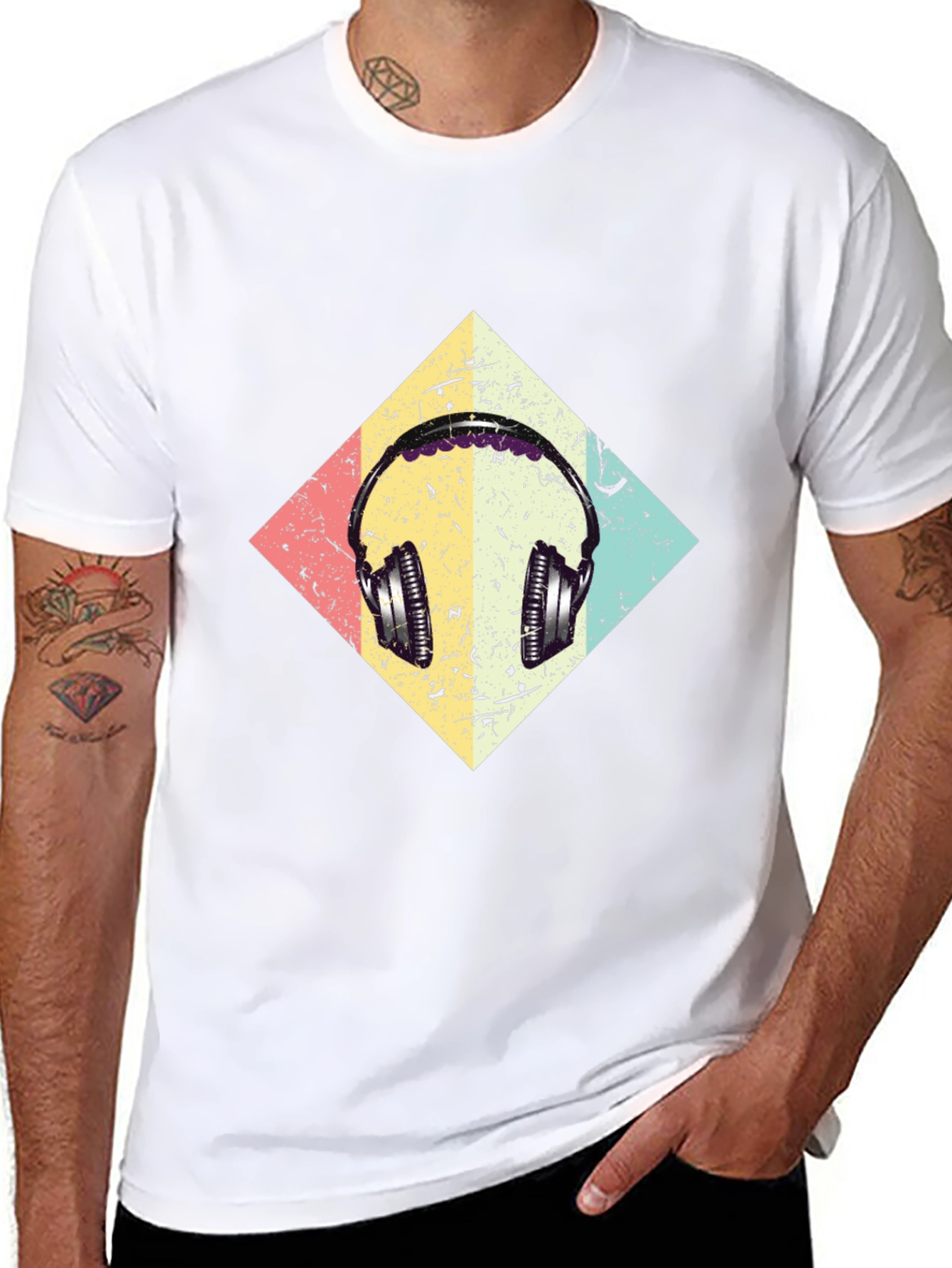 Retro Headphone Graphic Tee