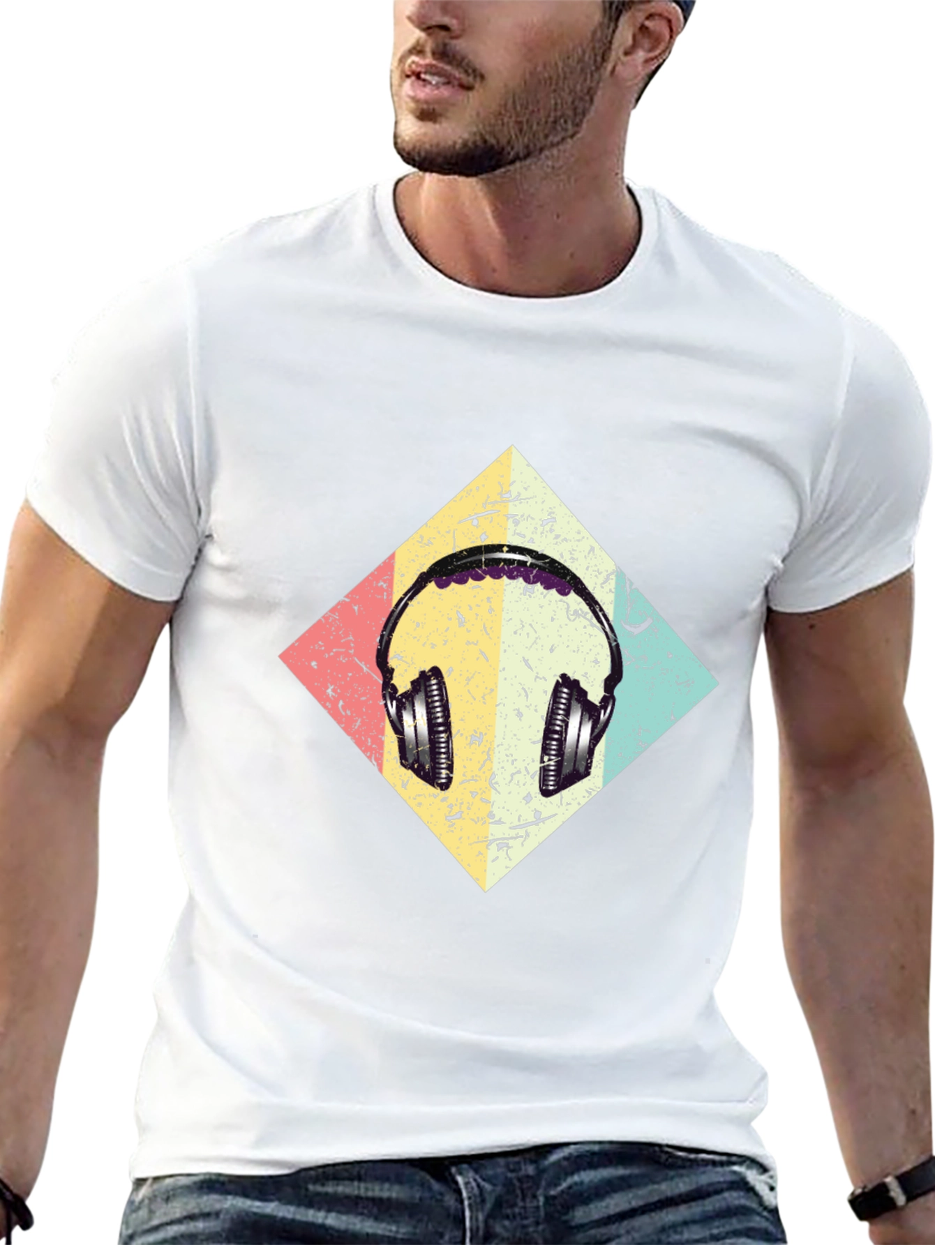 Retro Headphone Graphic Tee