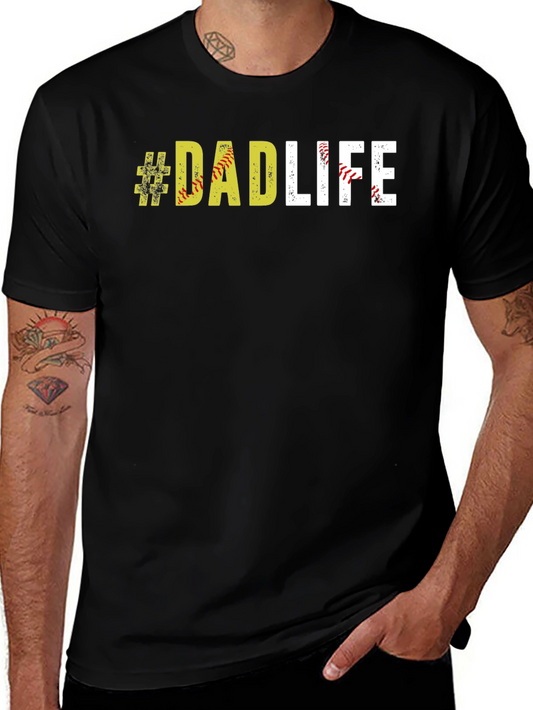 #DadLife Softball T-Shirt - Fathers Day Apparel