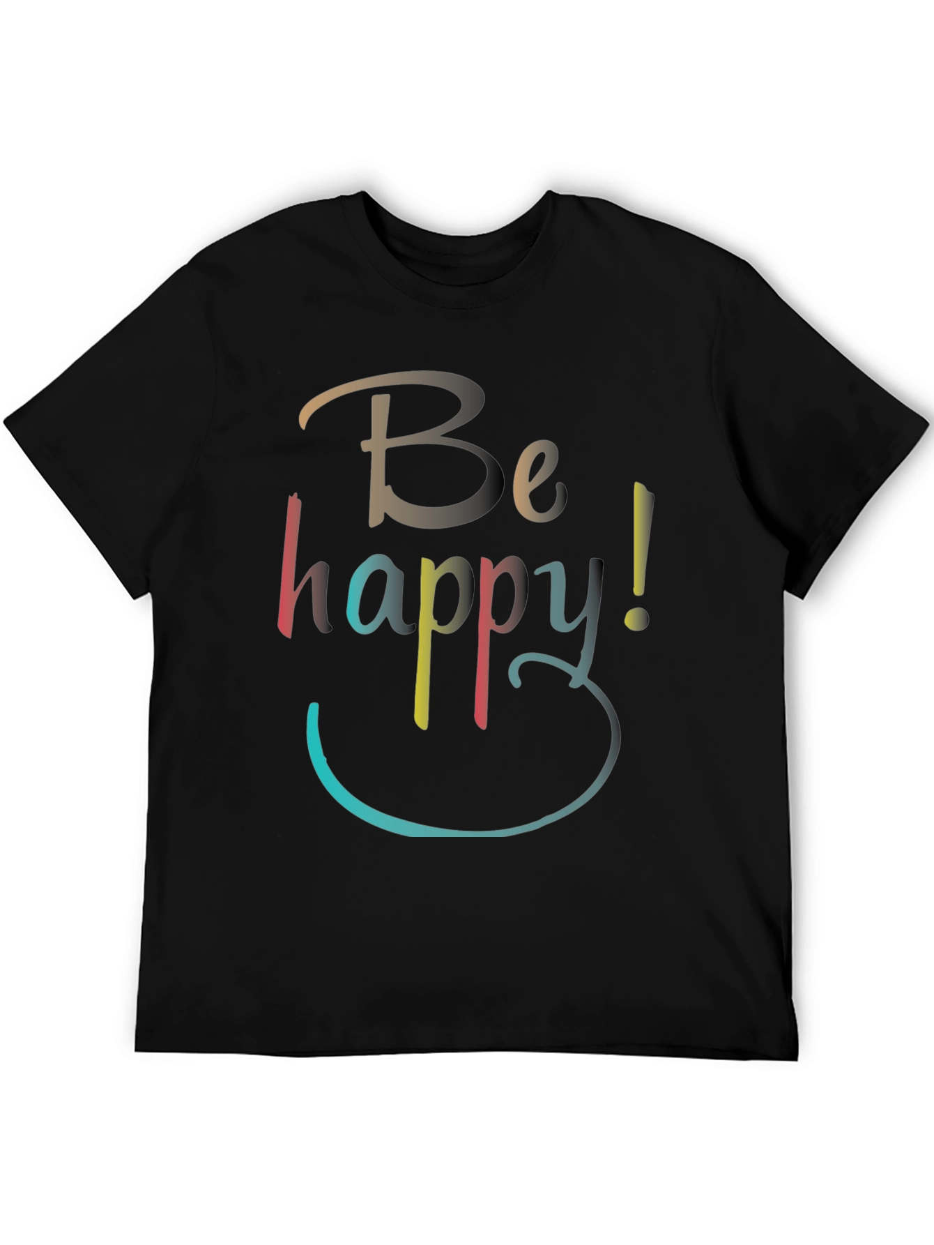 Be Happy Graphic T-Shirt - Casual Comfort