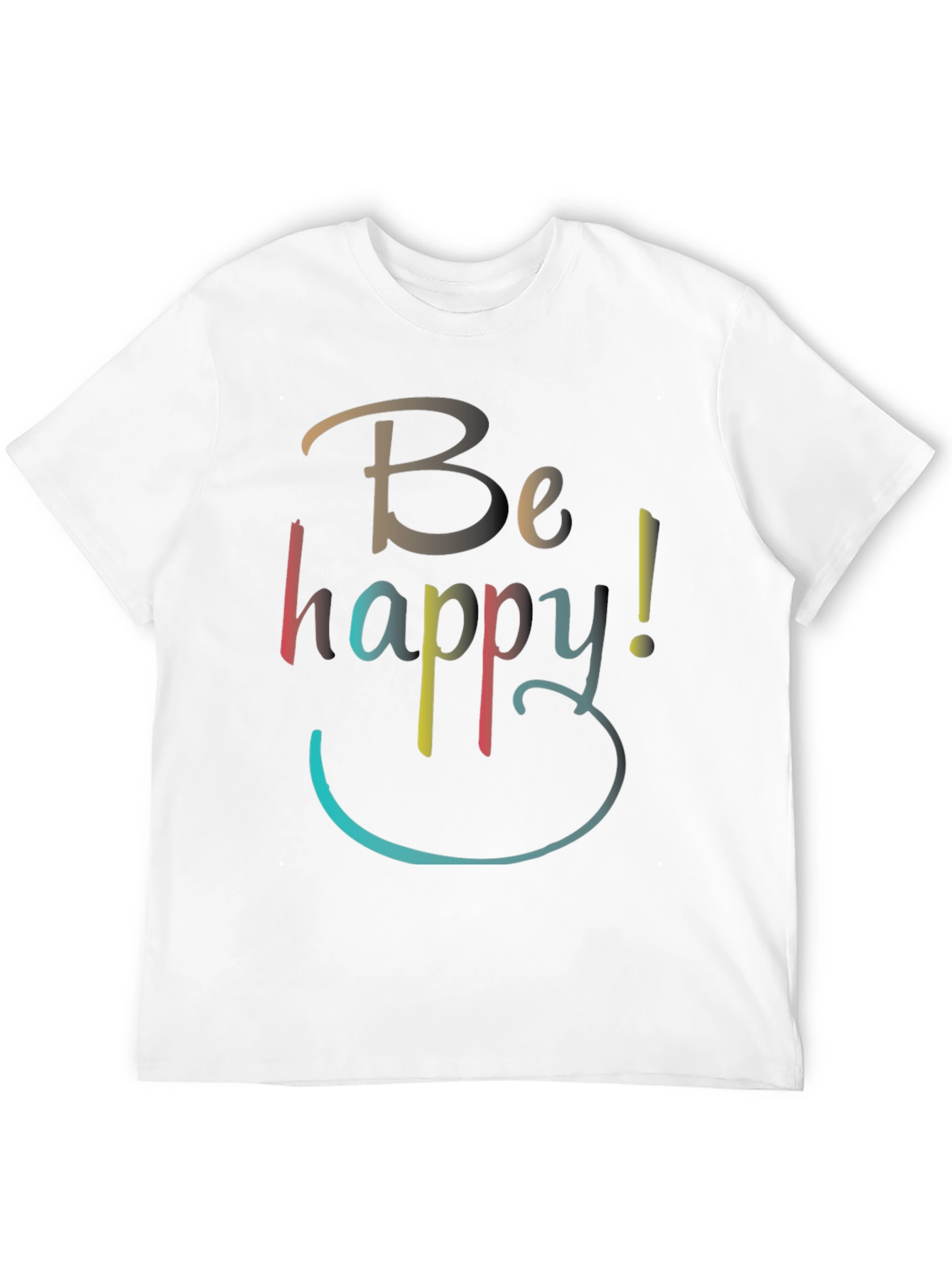 Be Happy Graphic T-Shirt - Casual Comfort