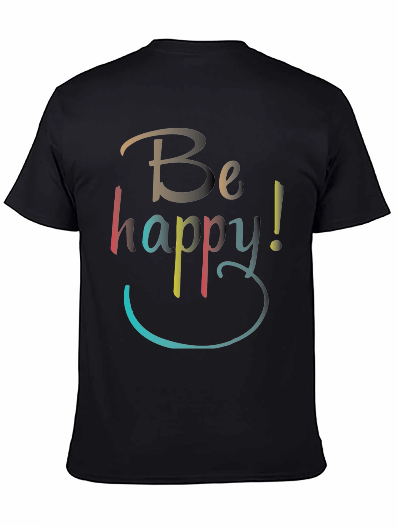 Be Happy Graphic T-Shirt - Casual Comfort