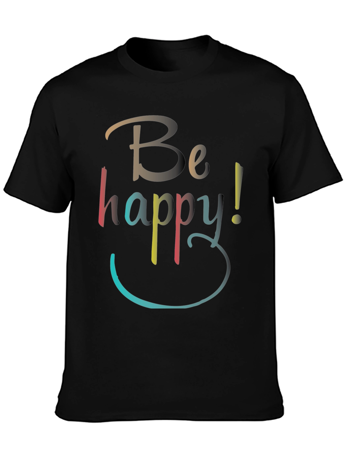 Be Happy Graphic T-Shirt - Casual Comfort