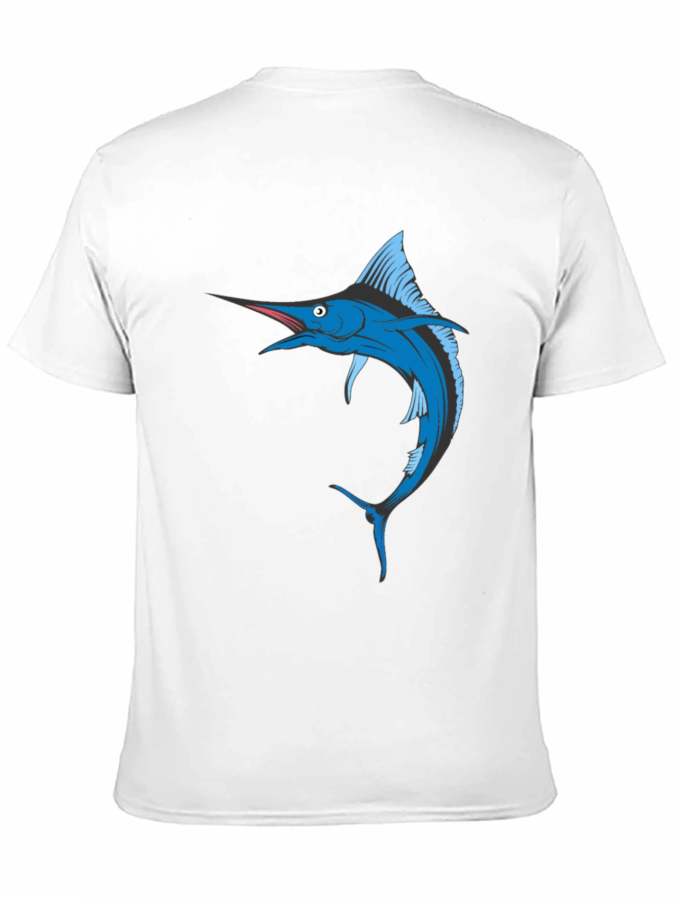 Marlin Graphic Tee - Black Cotton T-Shirt