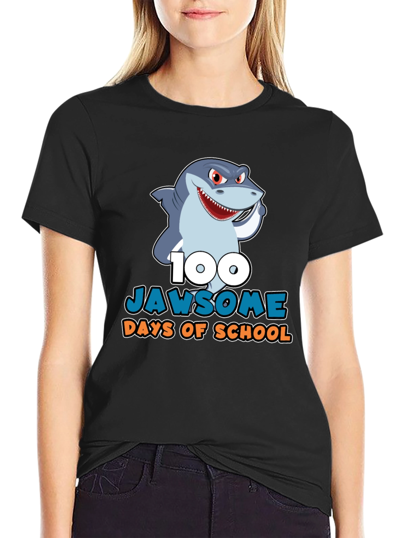 100 Jawsome Days of School Graphic Tee