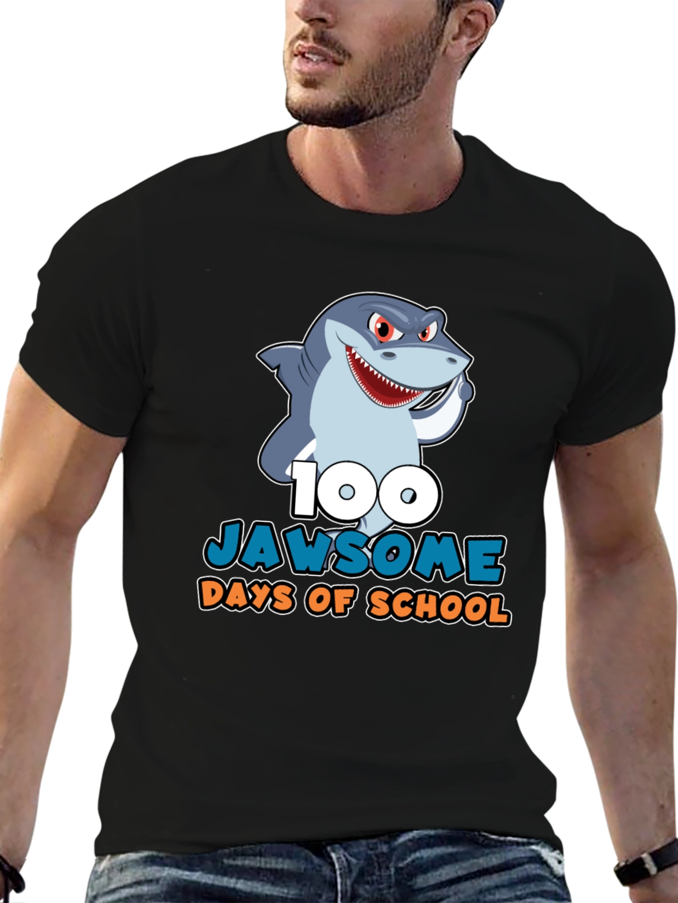 100 Jawsome Days of School Graphic Tee
