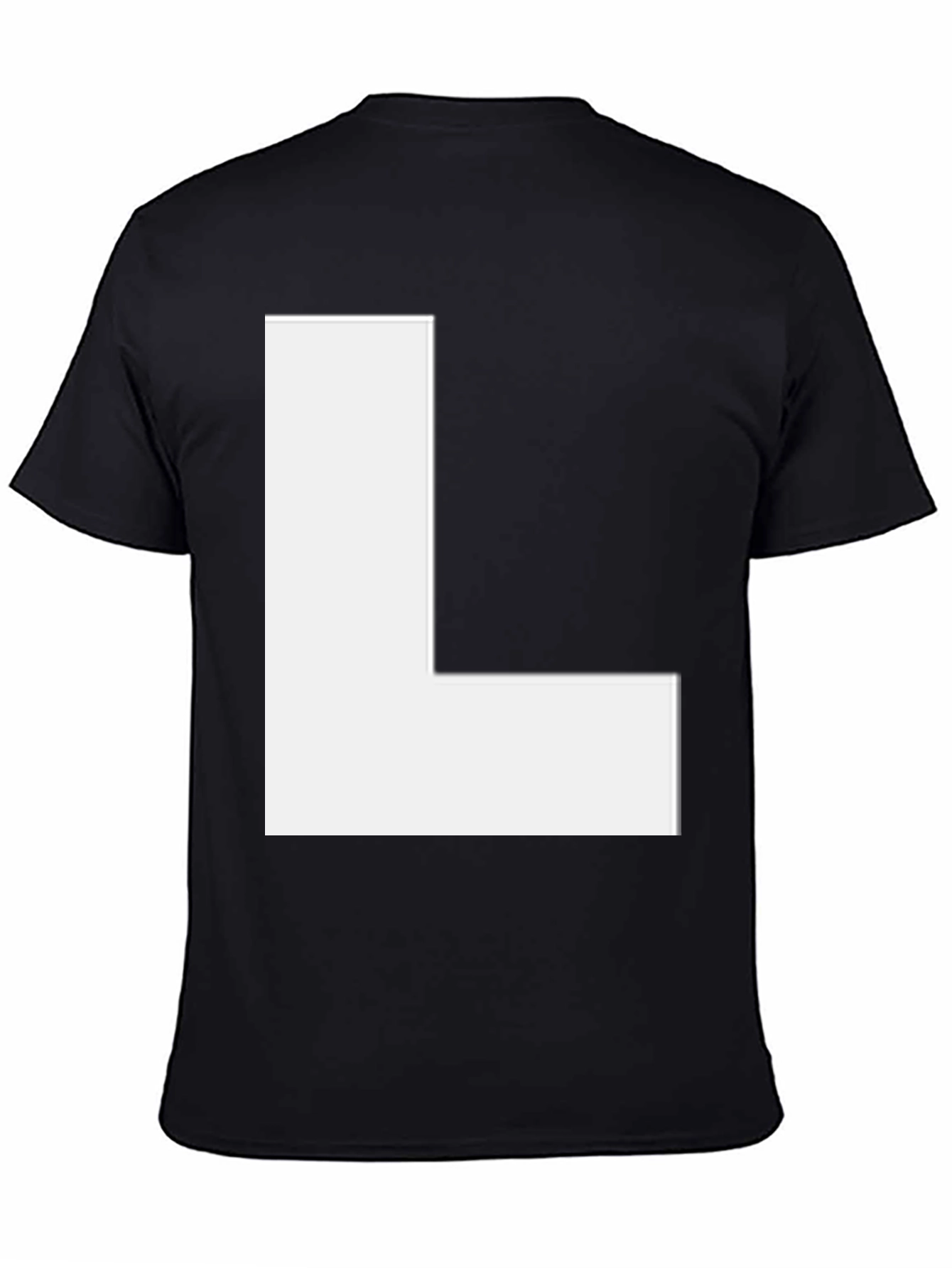 Bold Letter L Graphic Tee - Unisex Casual Style