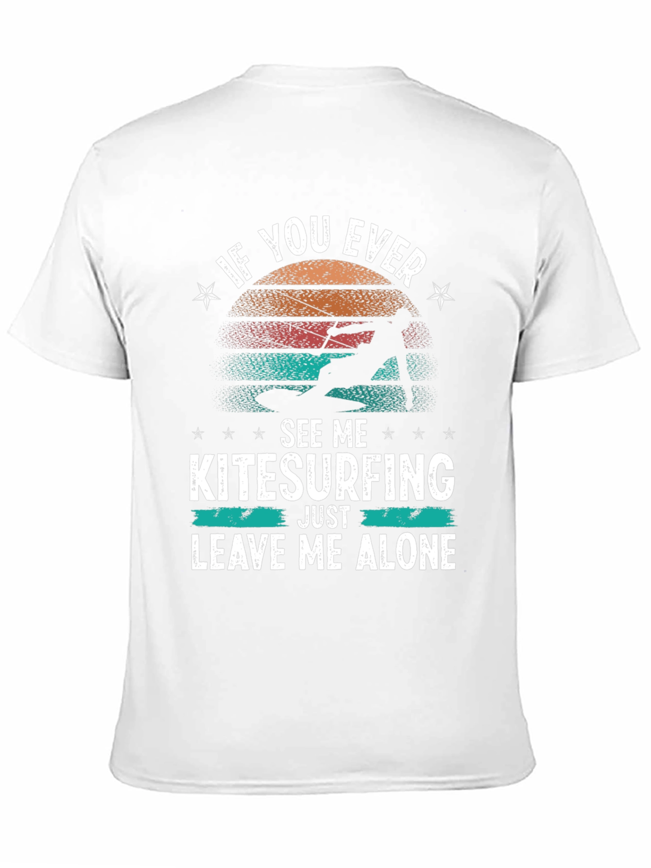 Kitesurfing Graphic Tee: Leave Me Alone T-Shirt