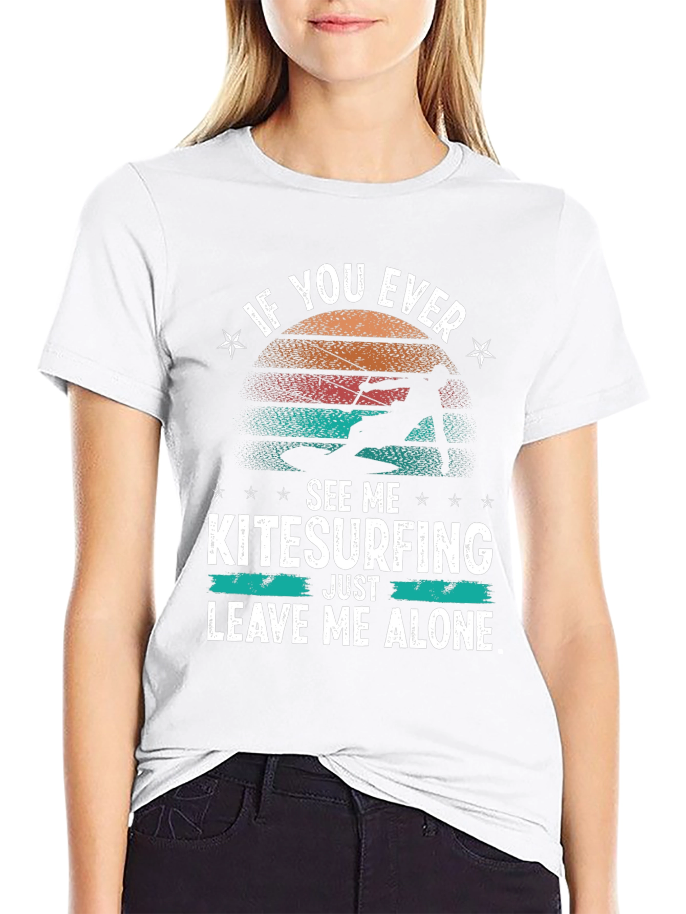 Kitesurfing Graphic Tee: Leave Me Alone T-Shirt