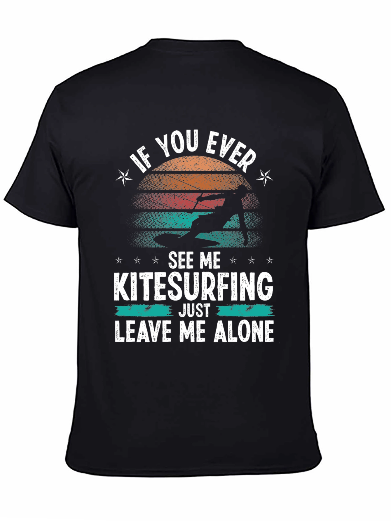 Kitesurfing Graphic Tee: Leave Me Alone T-Shirt