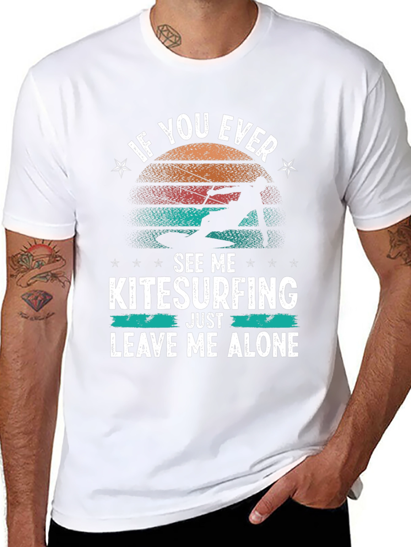 Kitesurfing Graphic Tee: Leave Me Alone T-Shirt