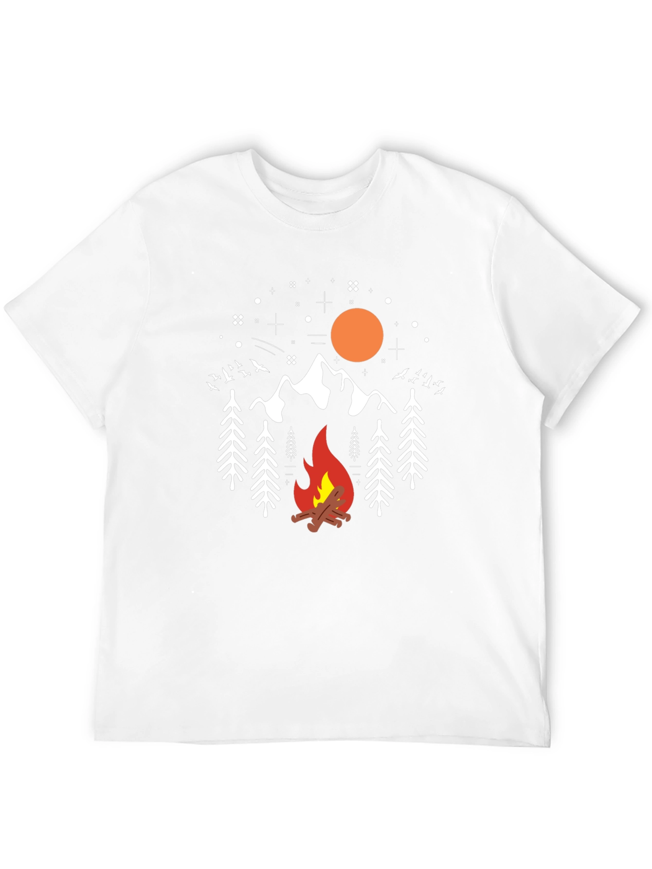 Camping Graphic Tee - Bonfire Mountain Design