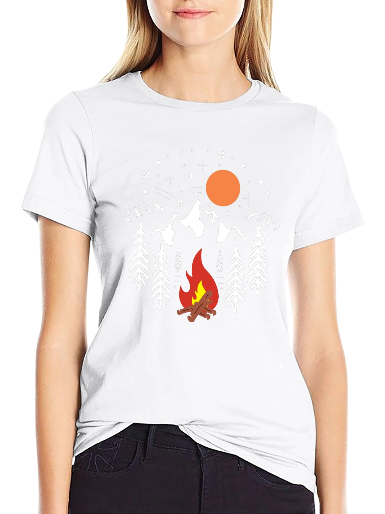 Camping Graphic Tee - Bonfire Mountain Design