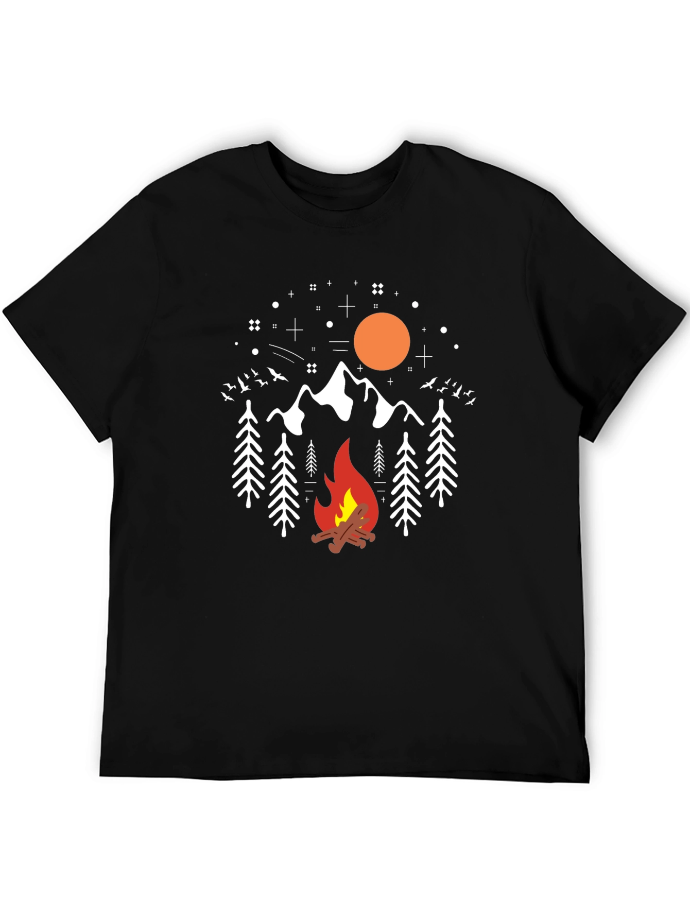 Camping Graphic Tee - Bonfire Mountain Design