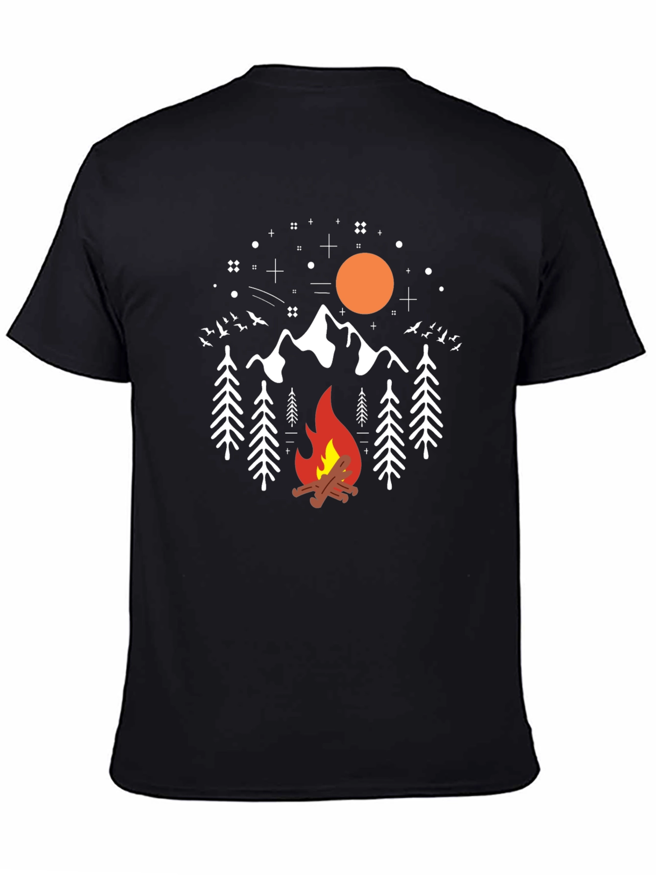 Camping Graphic Tee - Bonfire Mountain Design