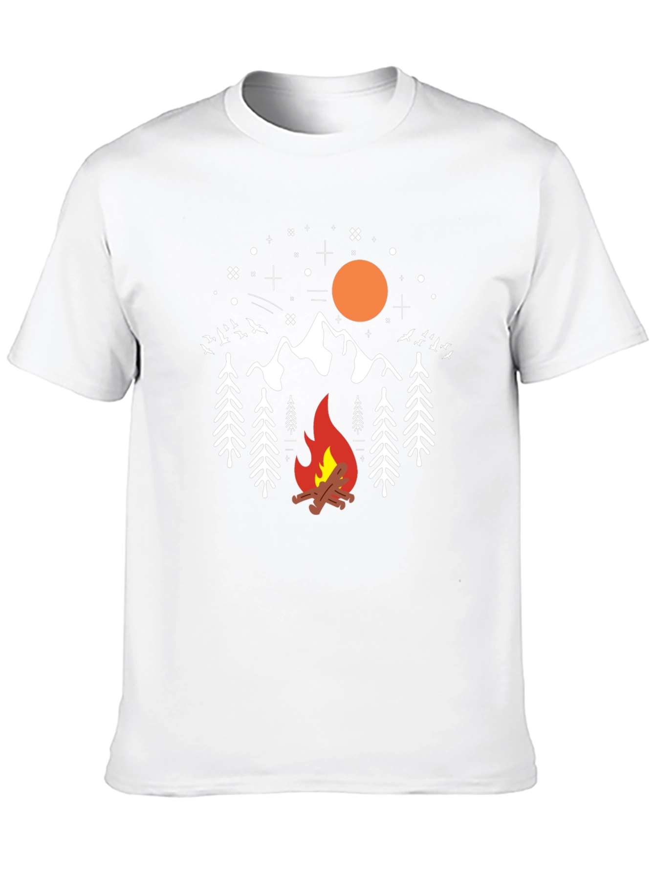 Camping Graphic Tee - Bonfire Mountain Design