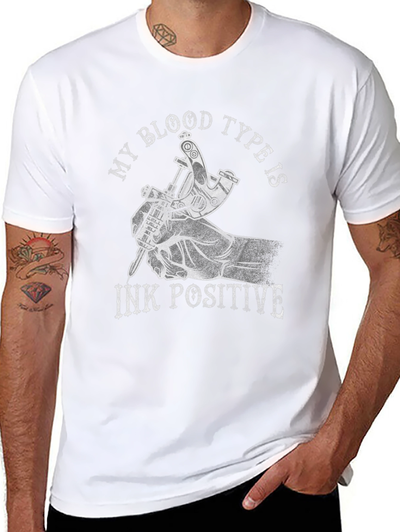 Ink Positive Tattoo T-Shirt - Black