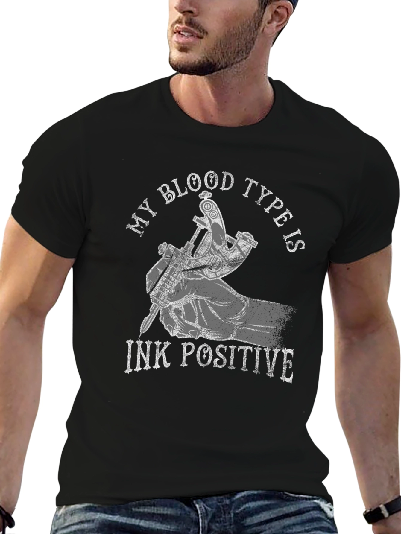 Ink Positive Tattoo T-Shirt - Black