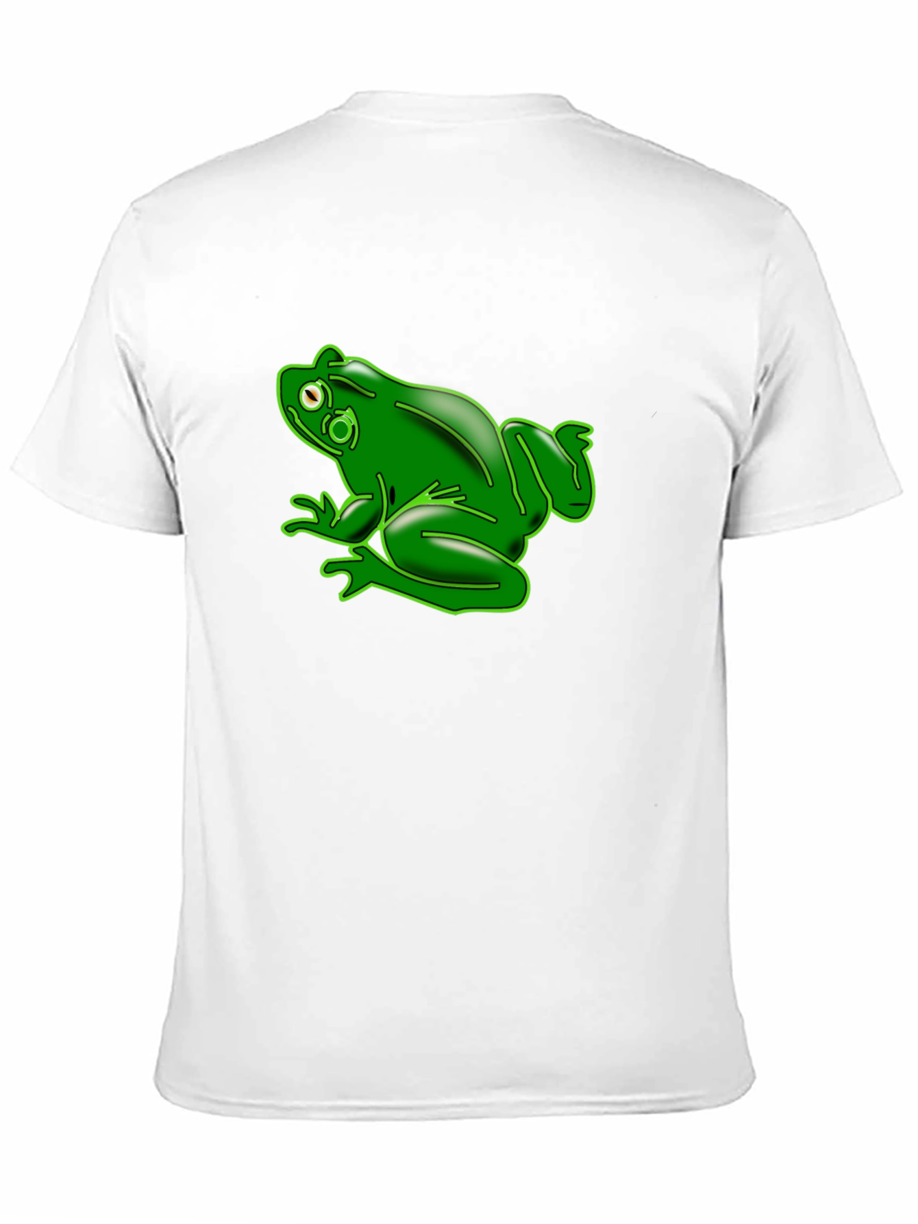 Green Frog Graphic Black T-Shirt