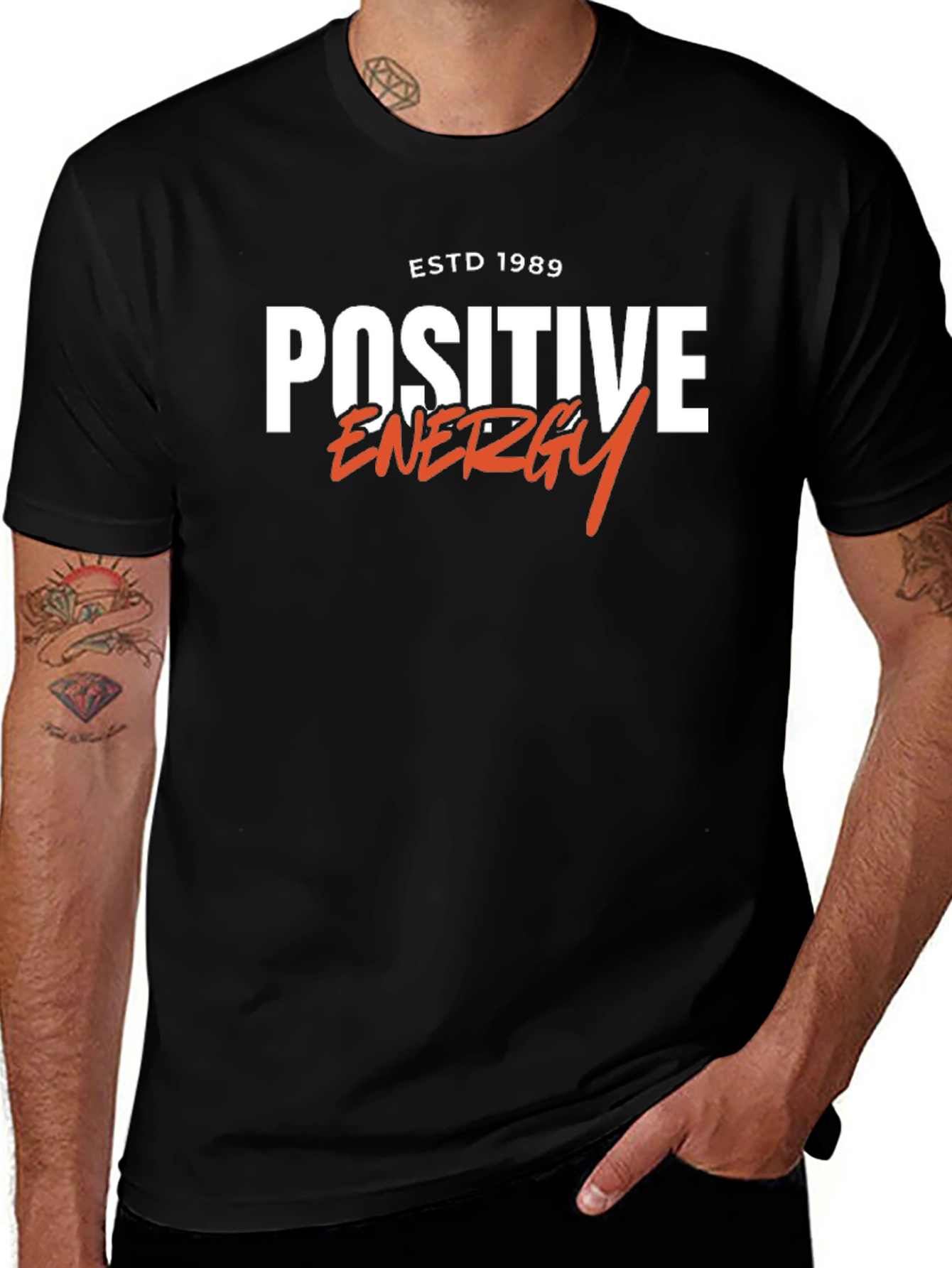Positive Energy Black Graphic Tee