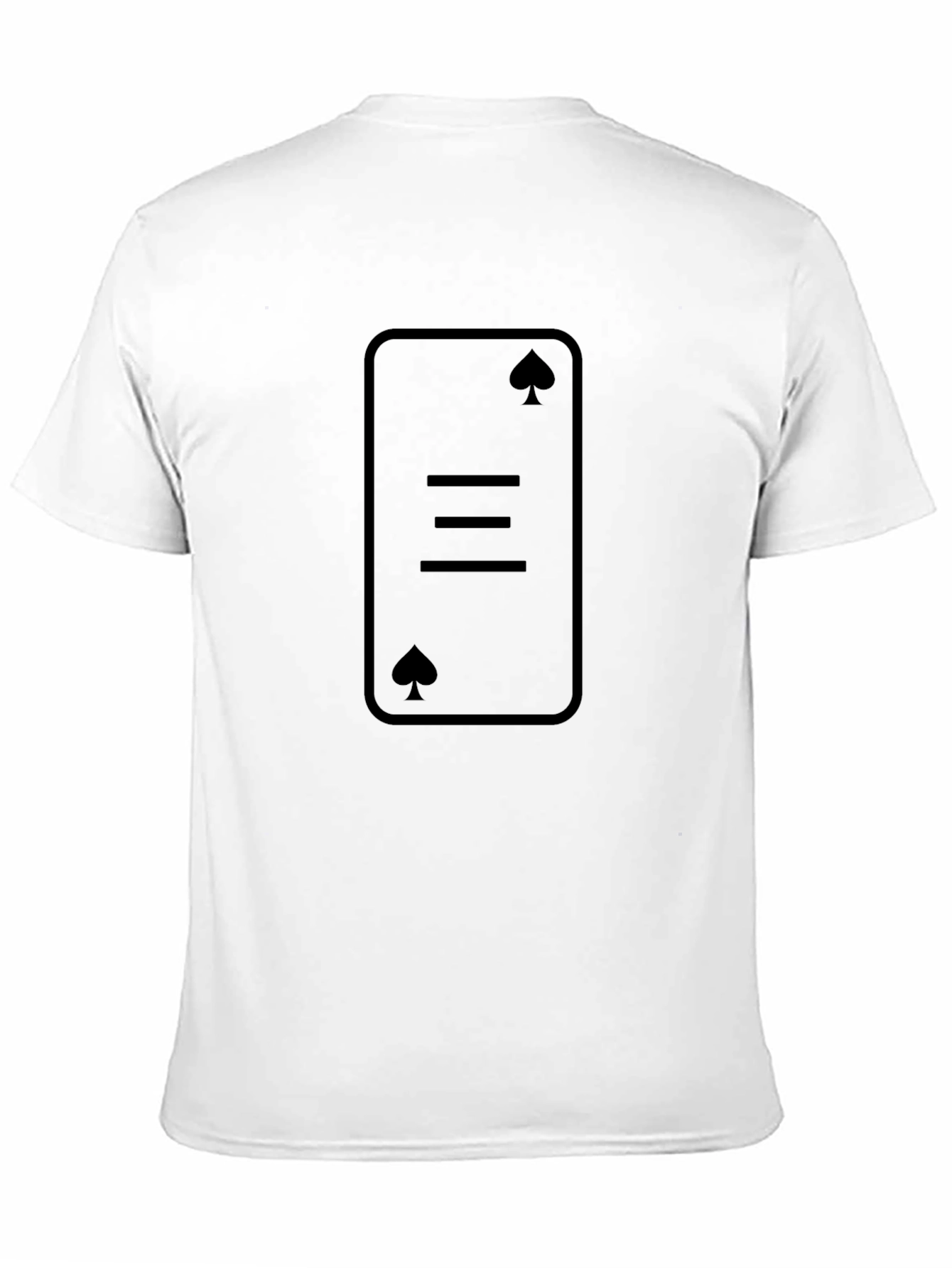 Three of Spades Graphic Tee - Black Cotton