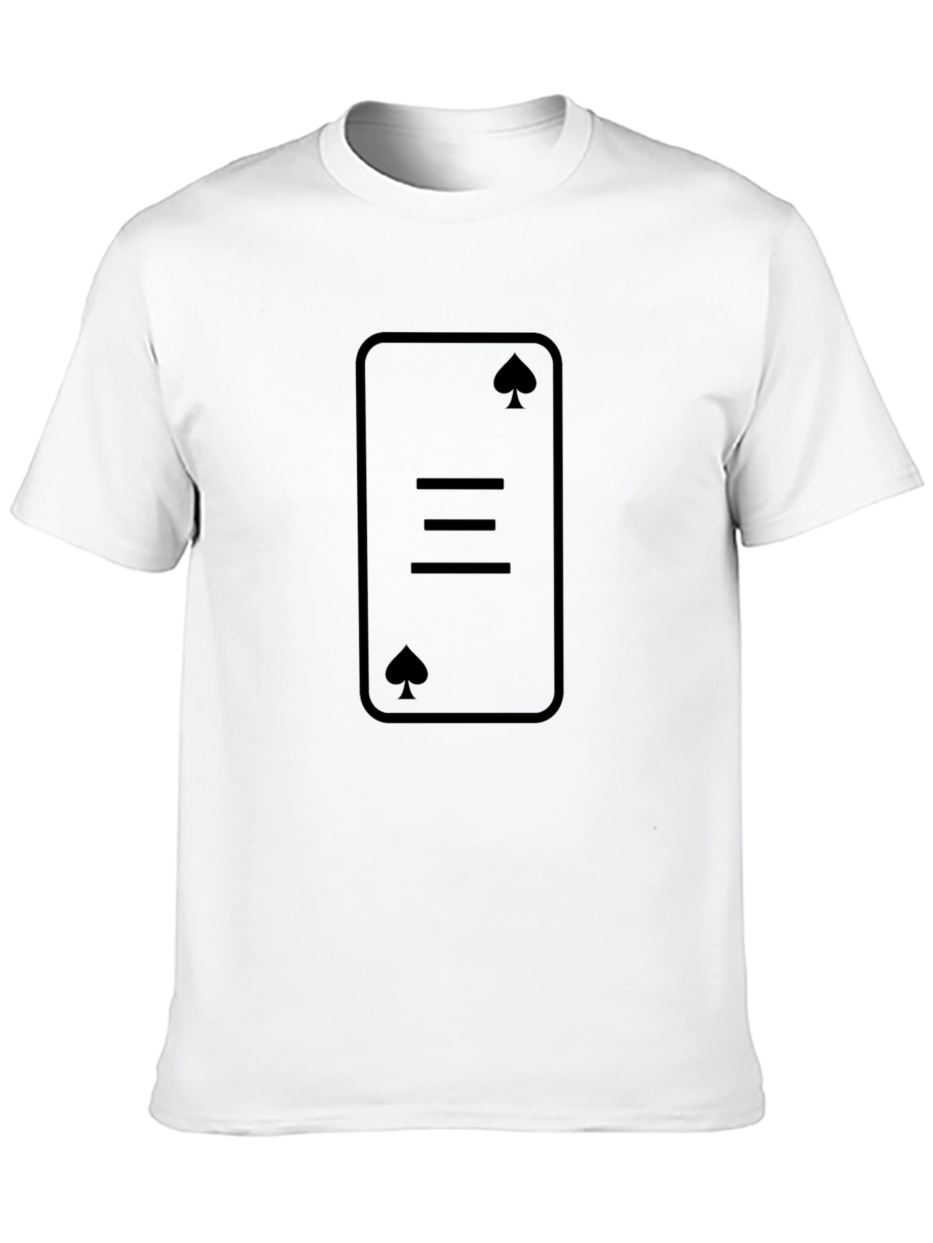 Three of Spades Graphic Tee - Black Cotton