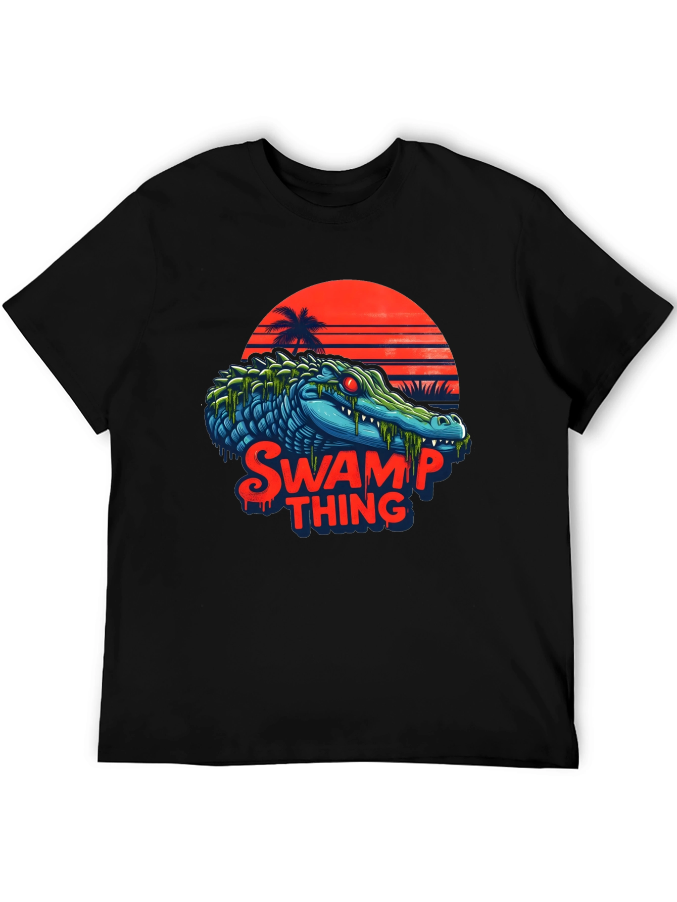 Swamp Thing T-Shirt - Retro Alligator Graphic Tee