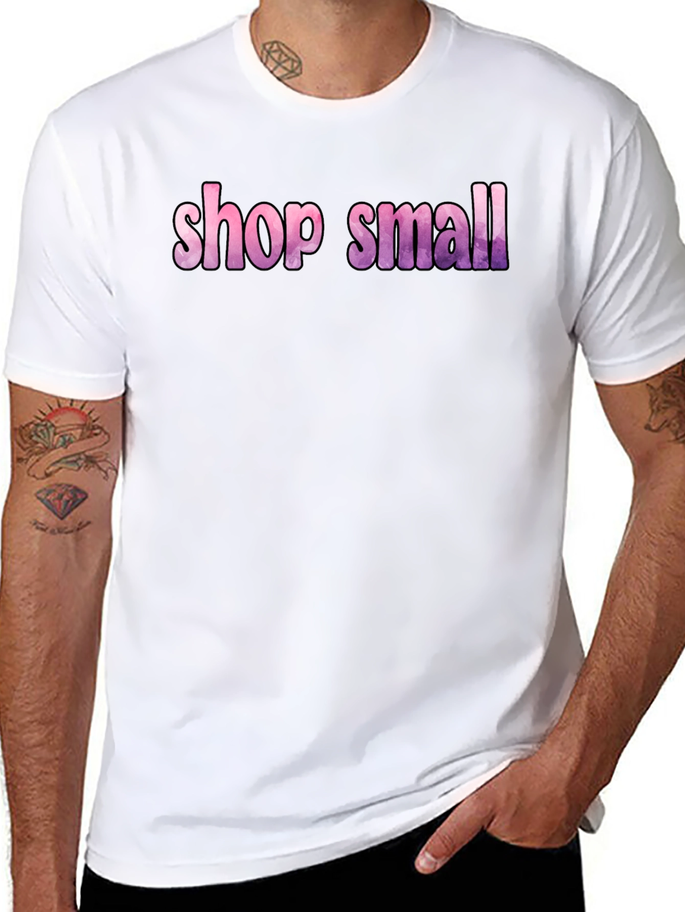 Shop Small Graphic Tee - Black