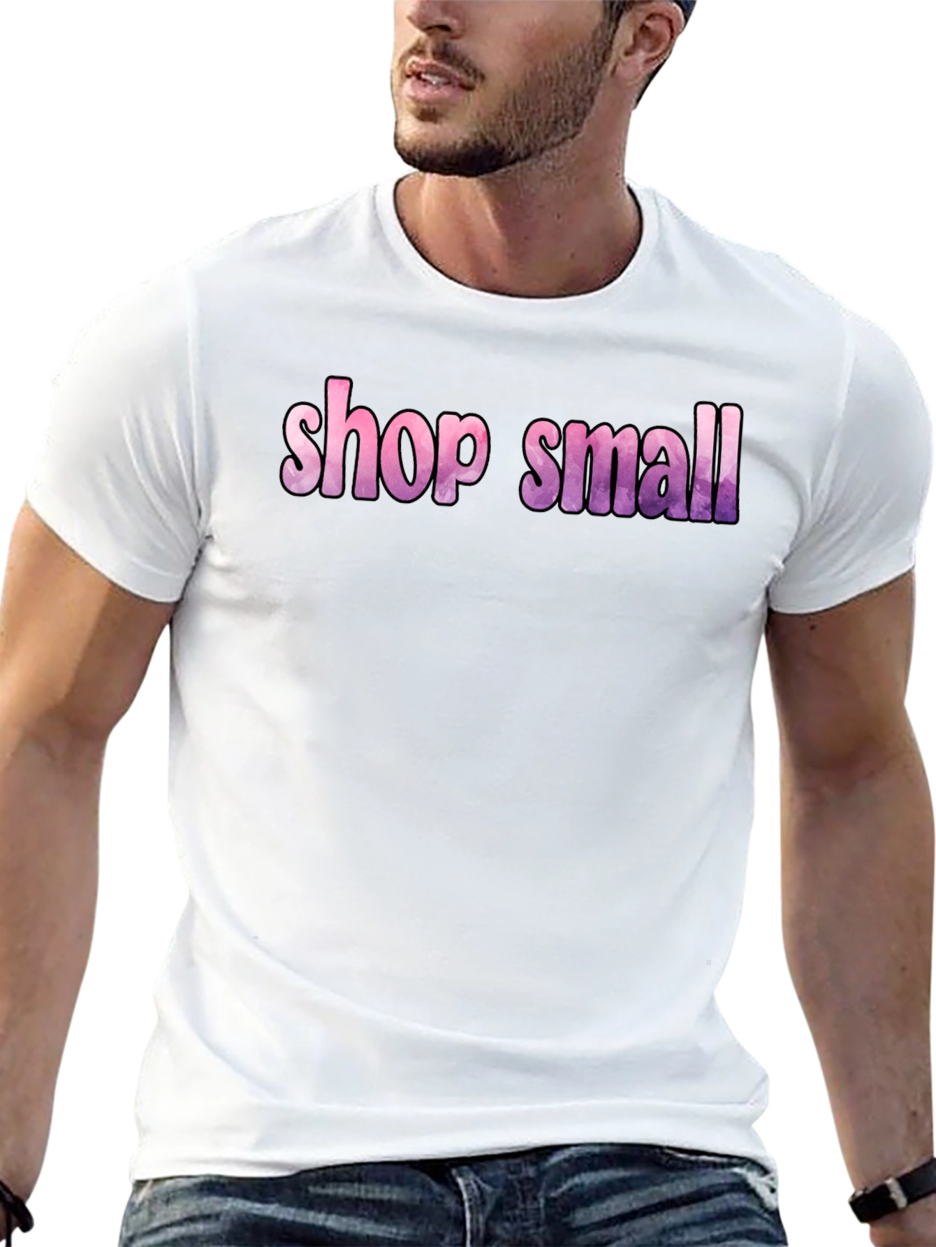 Shop Small Graphic Tee - Black