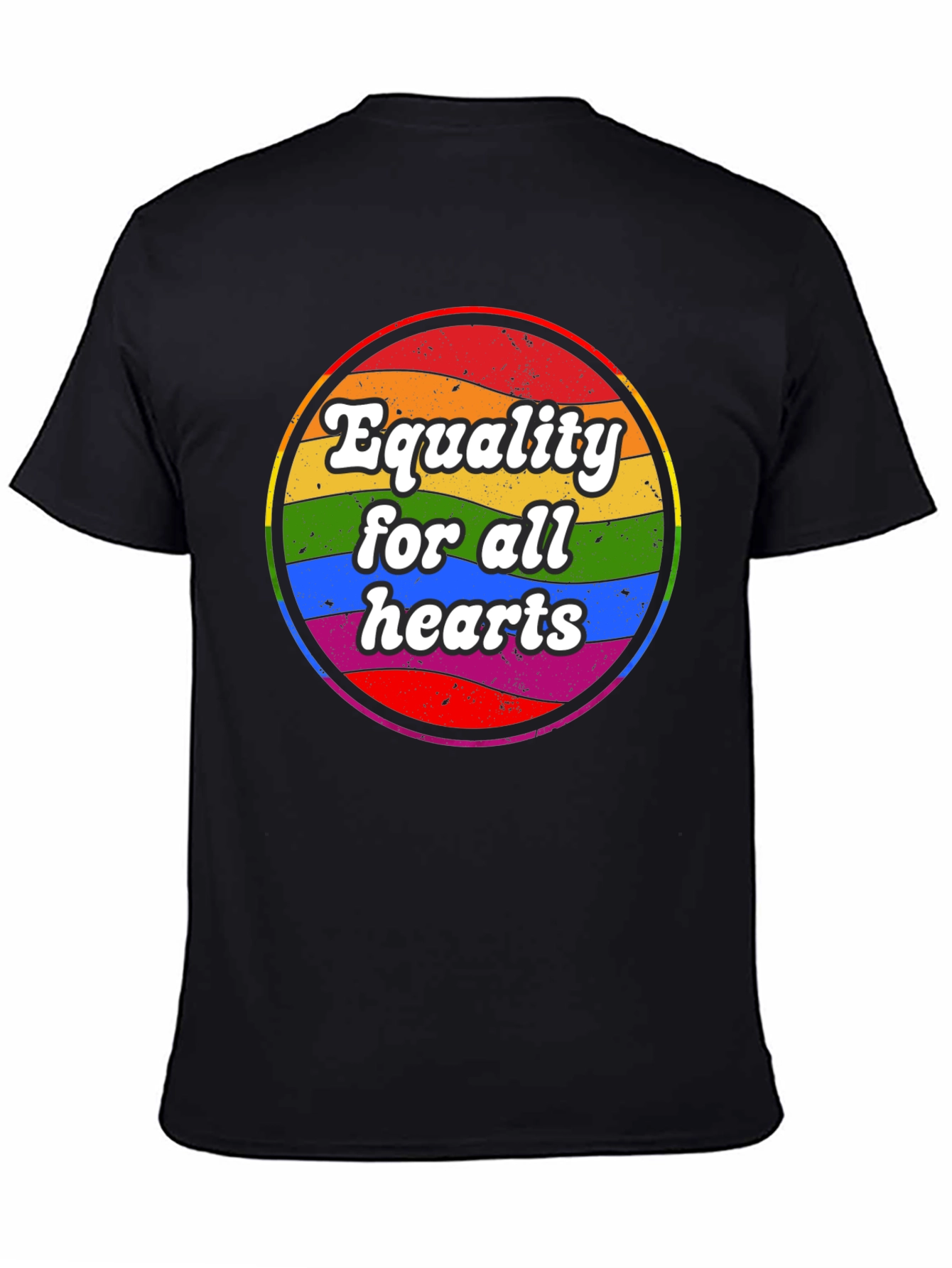 Equality for All Hearts T-Shirt - Pride Design