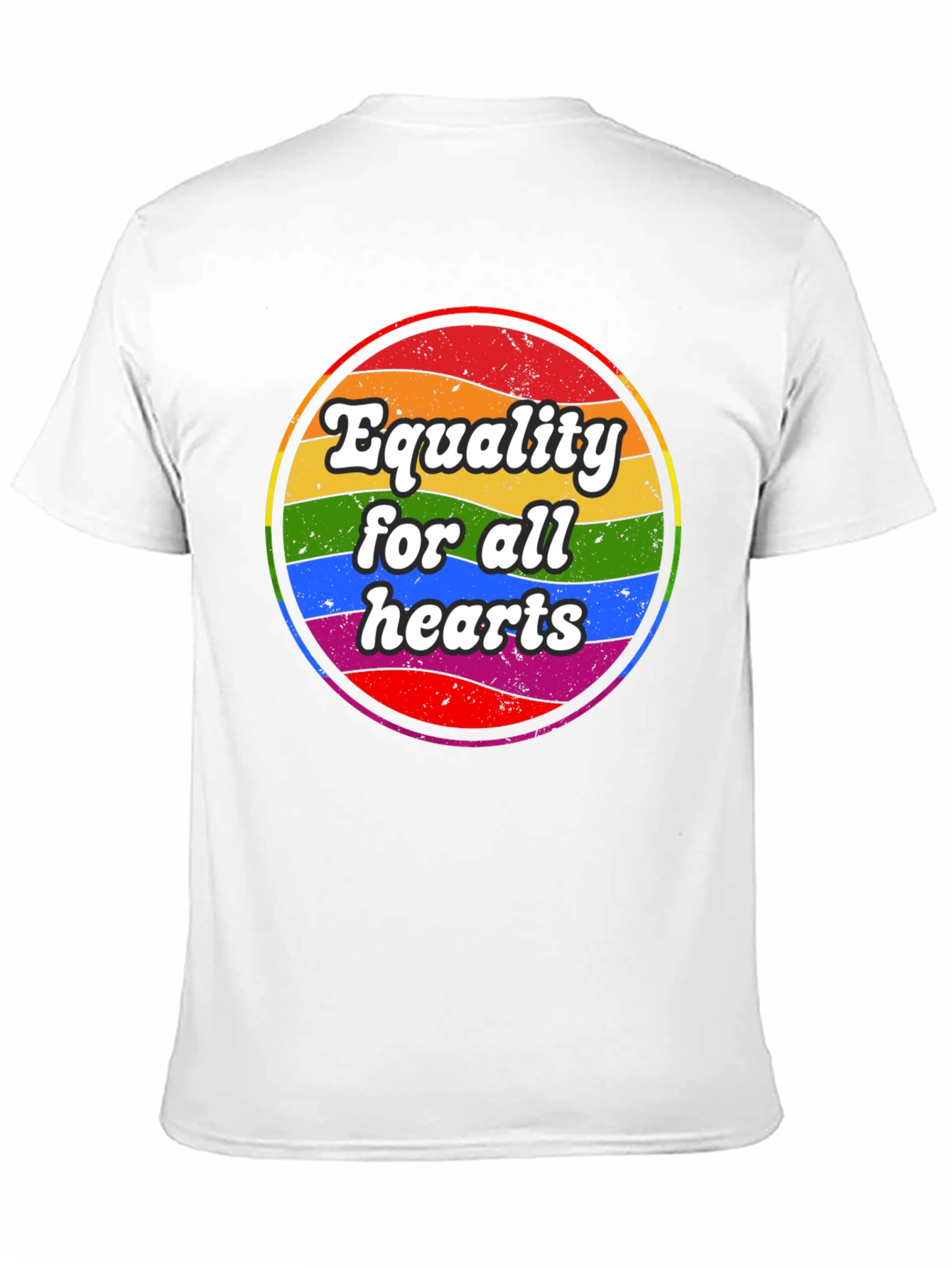 Equality for All Hearts T-Shirt - Pride Design