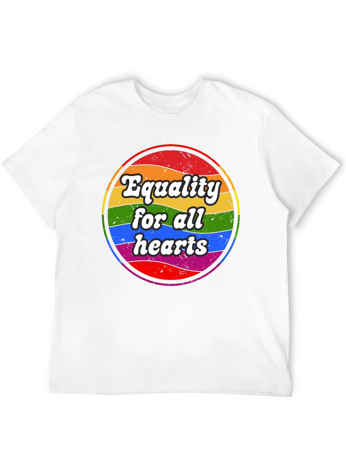 Equality for All Hearts T-Shirt - Pride Design