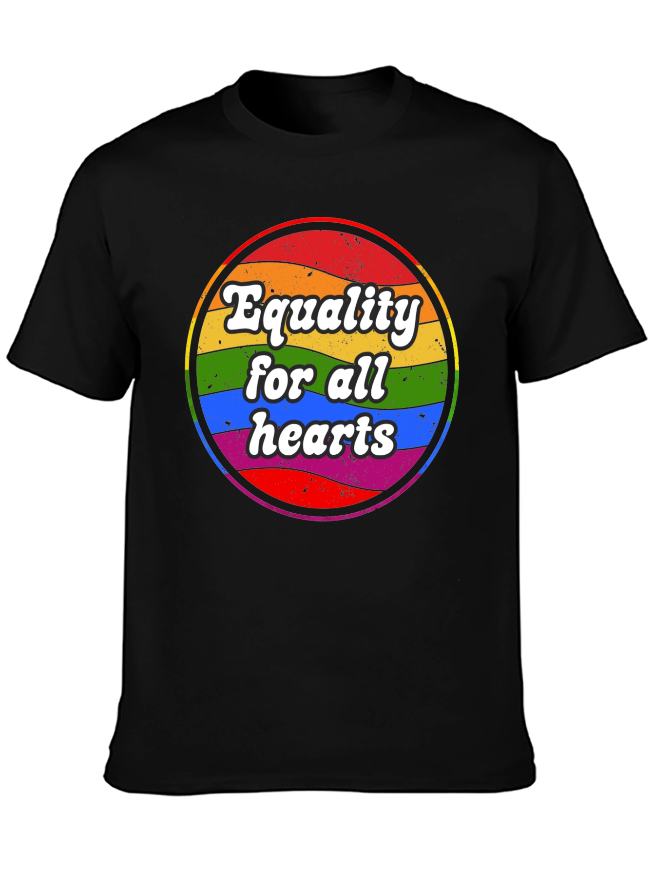 Equality for All Hearts T-Shirt - Pride Design