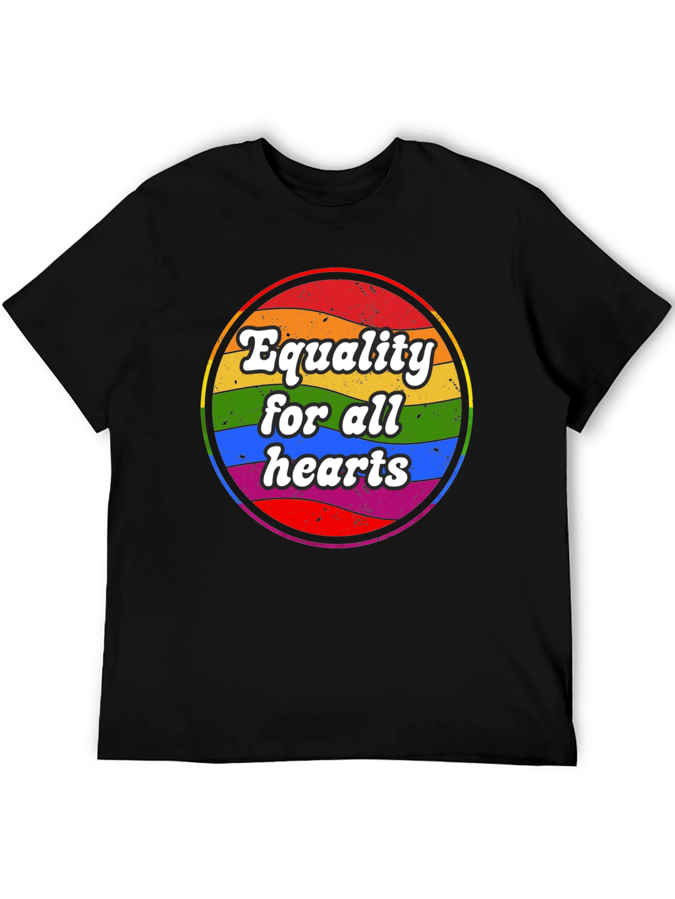 Equality for All Hearts T-Shirt - Pride Design