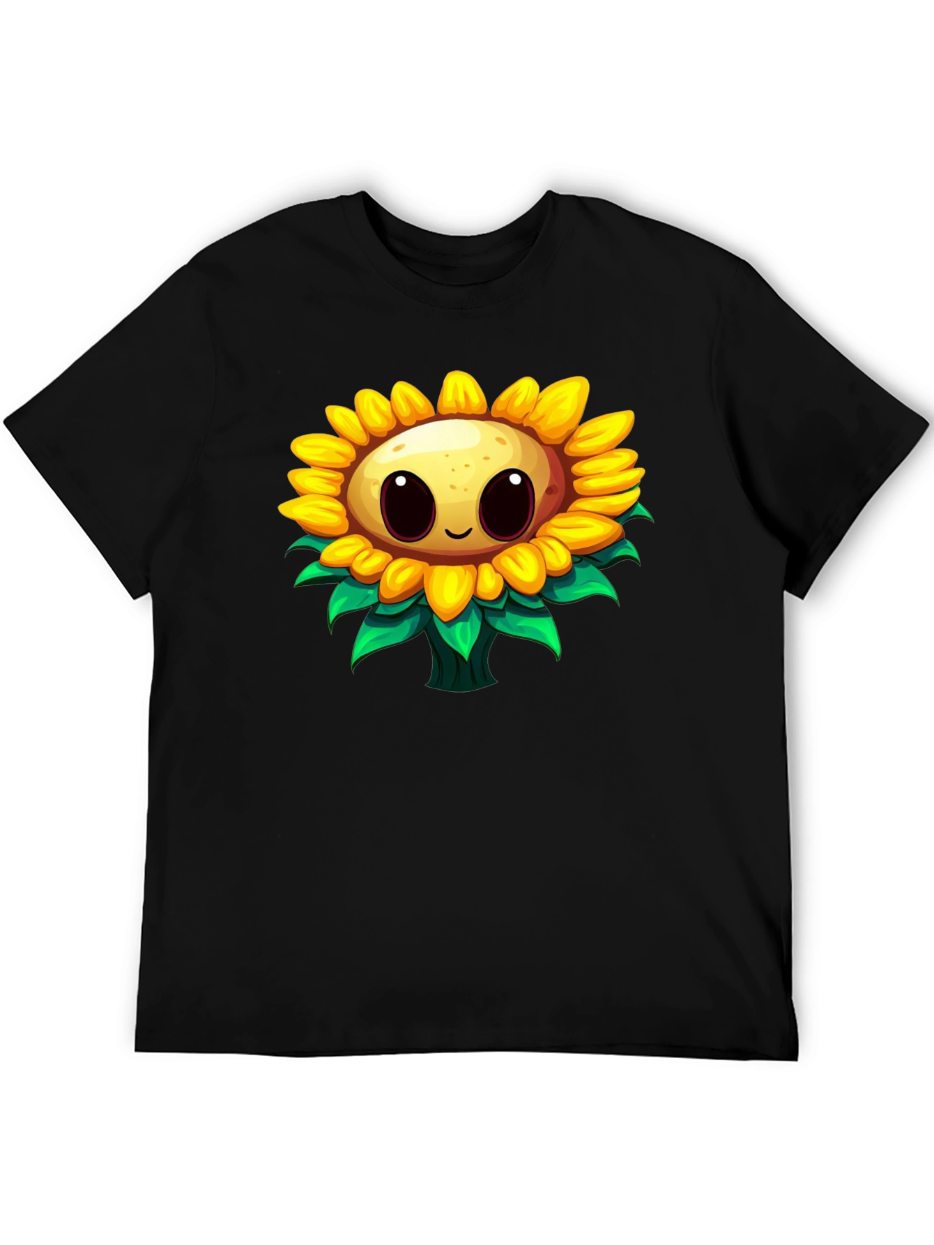 Sunflower Cartoon Graphic T-Shirt
