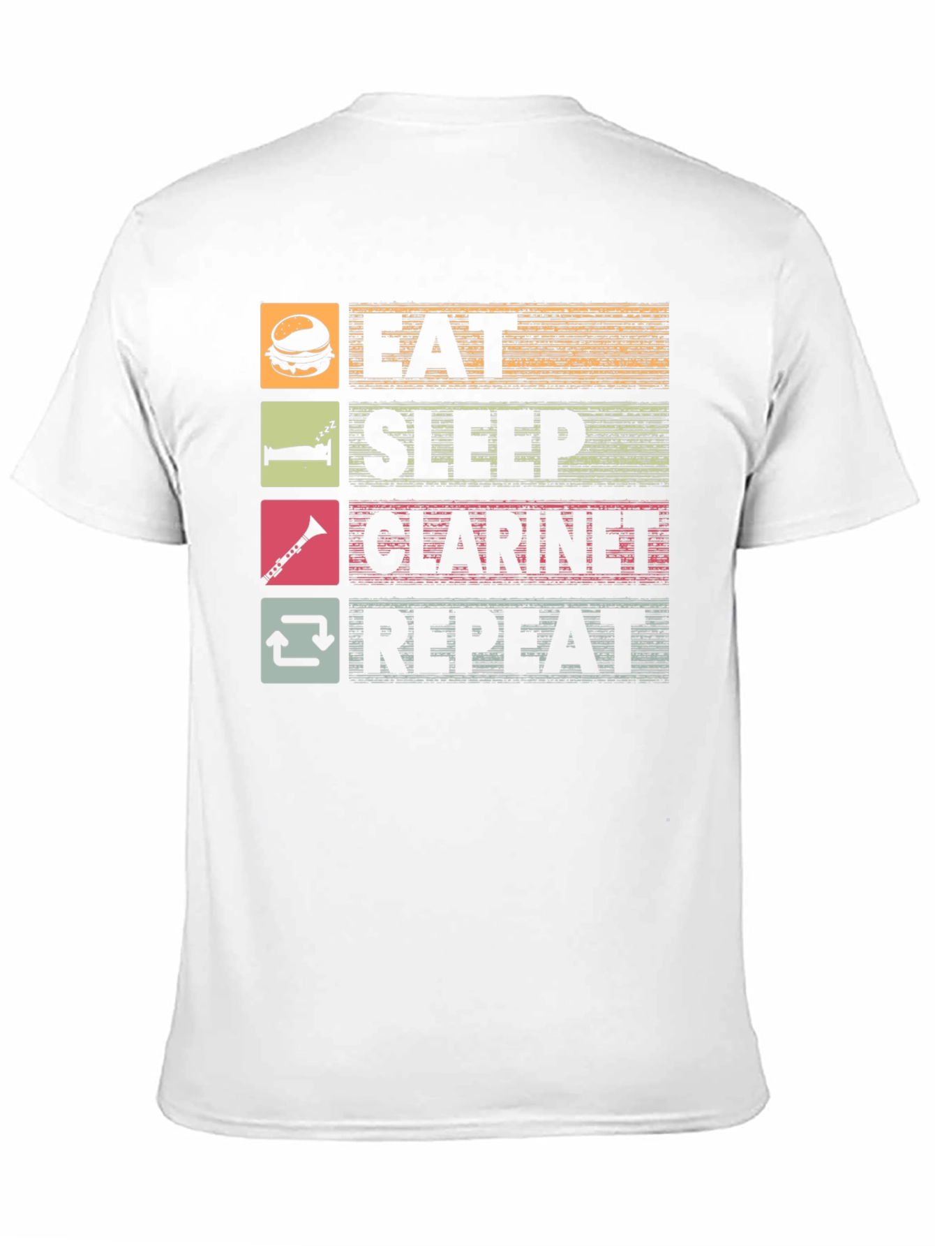 Eat Sleep Clarinet Repeat Graphic Tee
