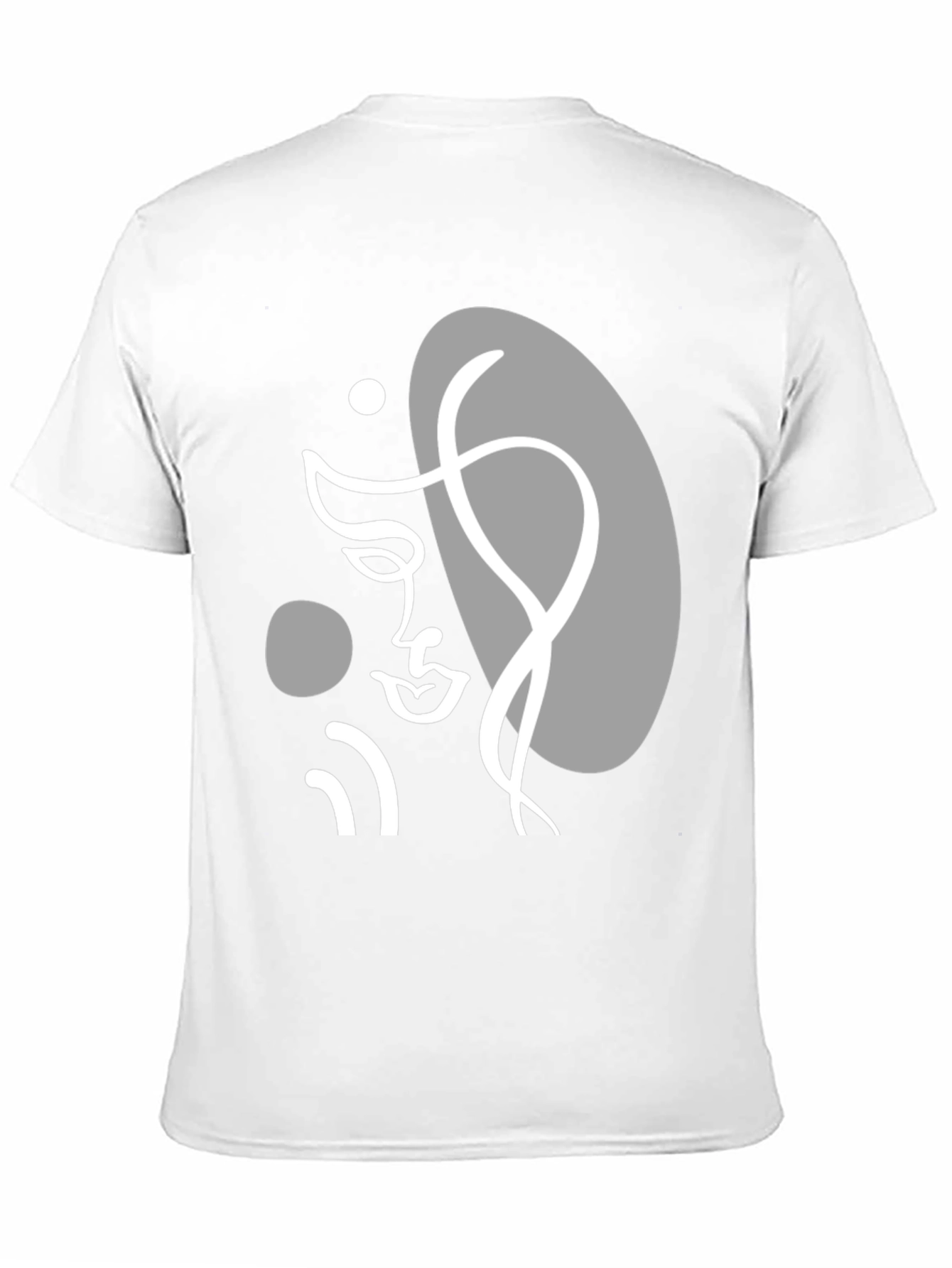 Abstract Face Graphic Tee - Modern Art T-Shirt