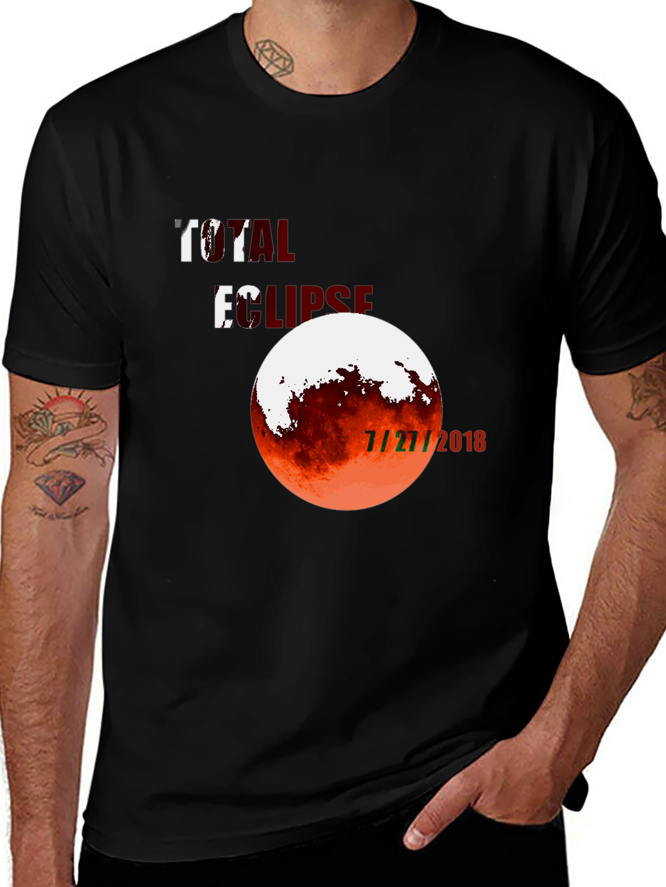 Total Eclipse 7/27/2018 Graphic T-Shirt