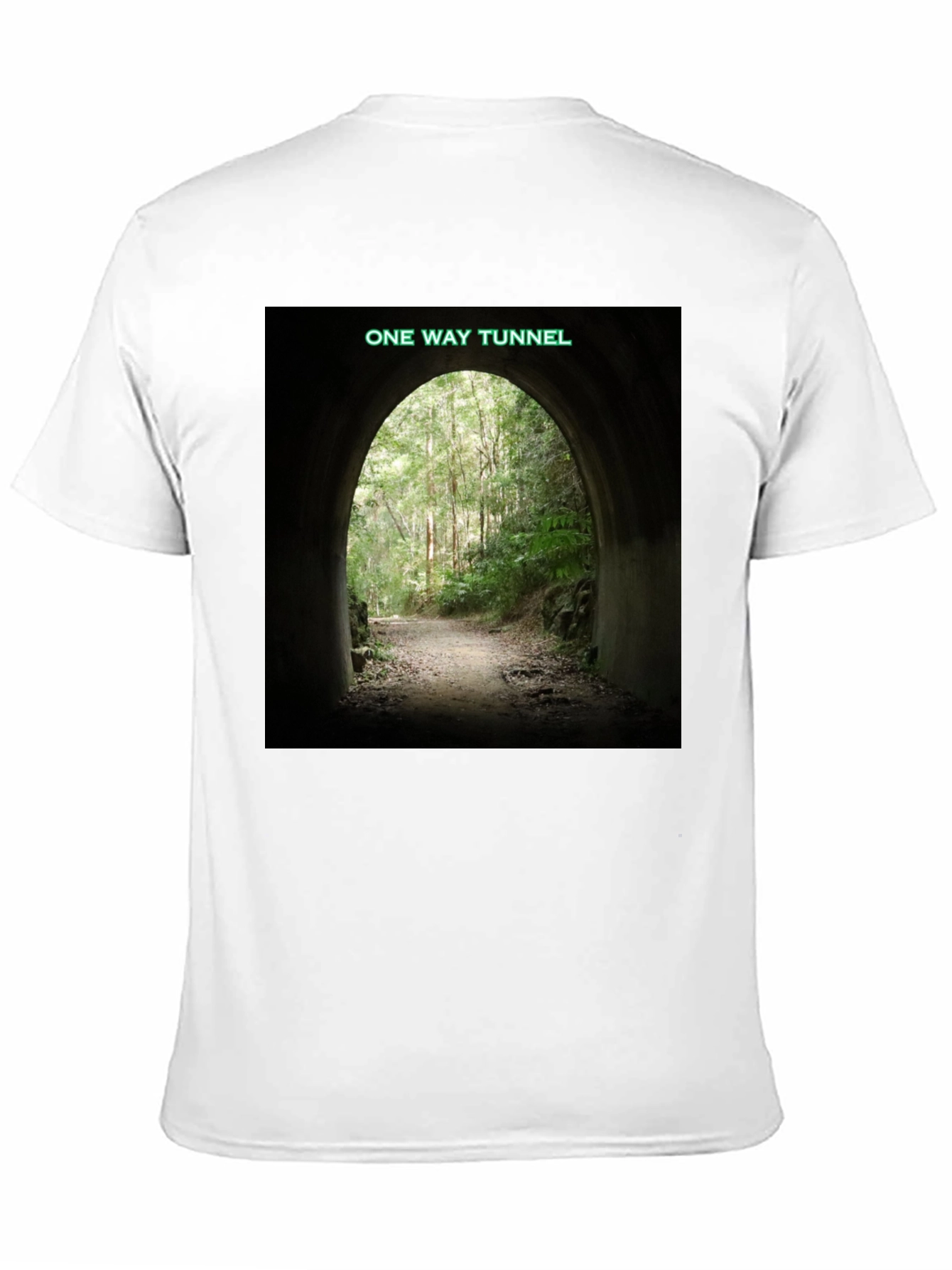 One Way Tunnel Black T-Shirt - Nature Adventure