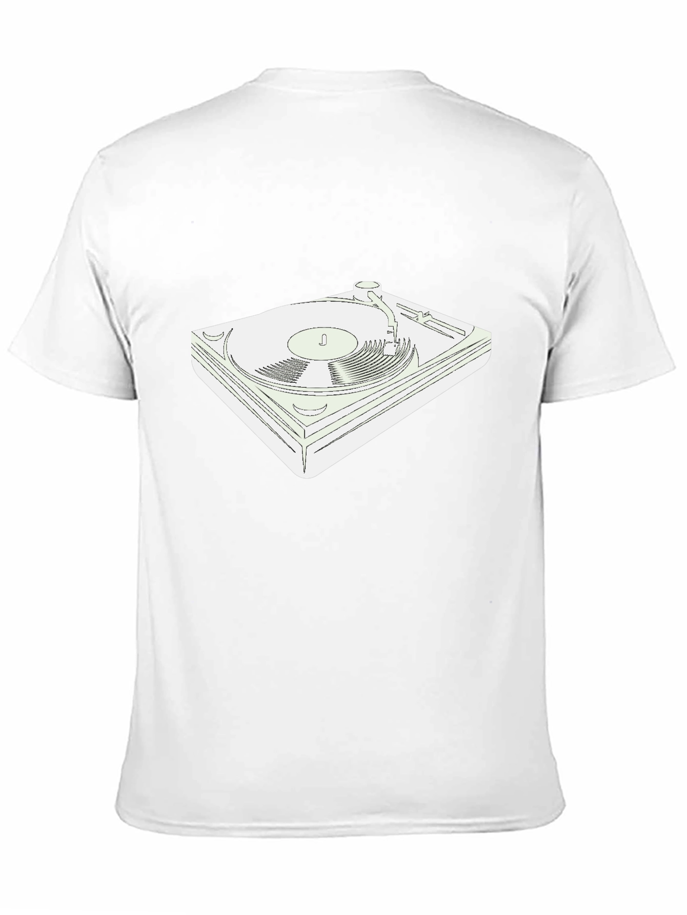 Turntable Graphic T-Shirt - Black Cotton Tee