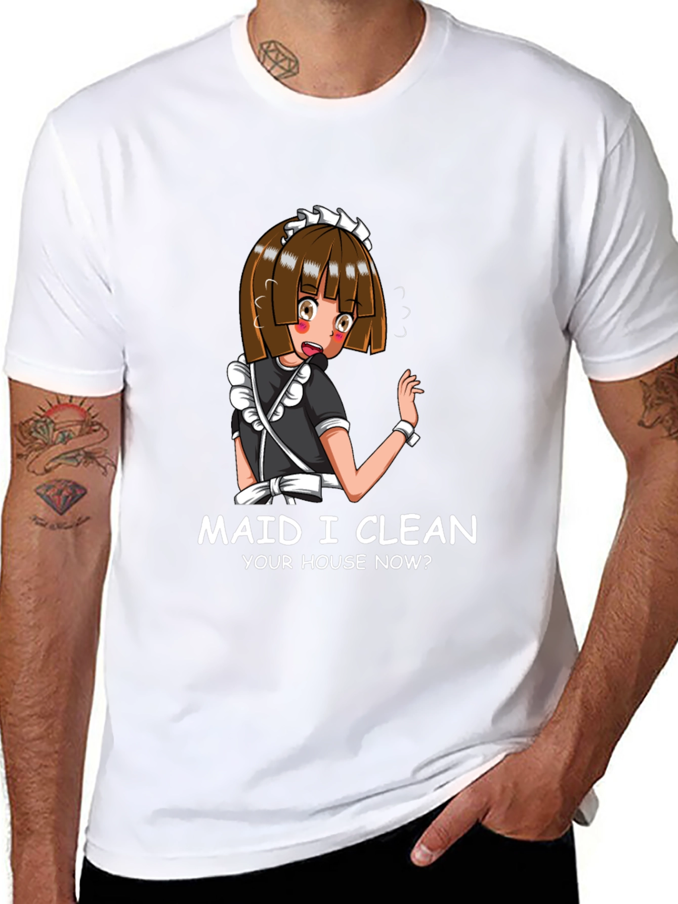 Anime Maid Graphic T-Shirt