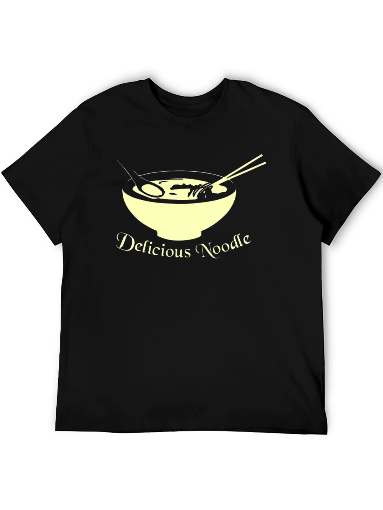 Delicious Noodle T-Shirt Unique Design Casual Wear