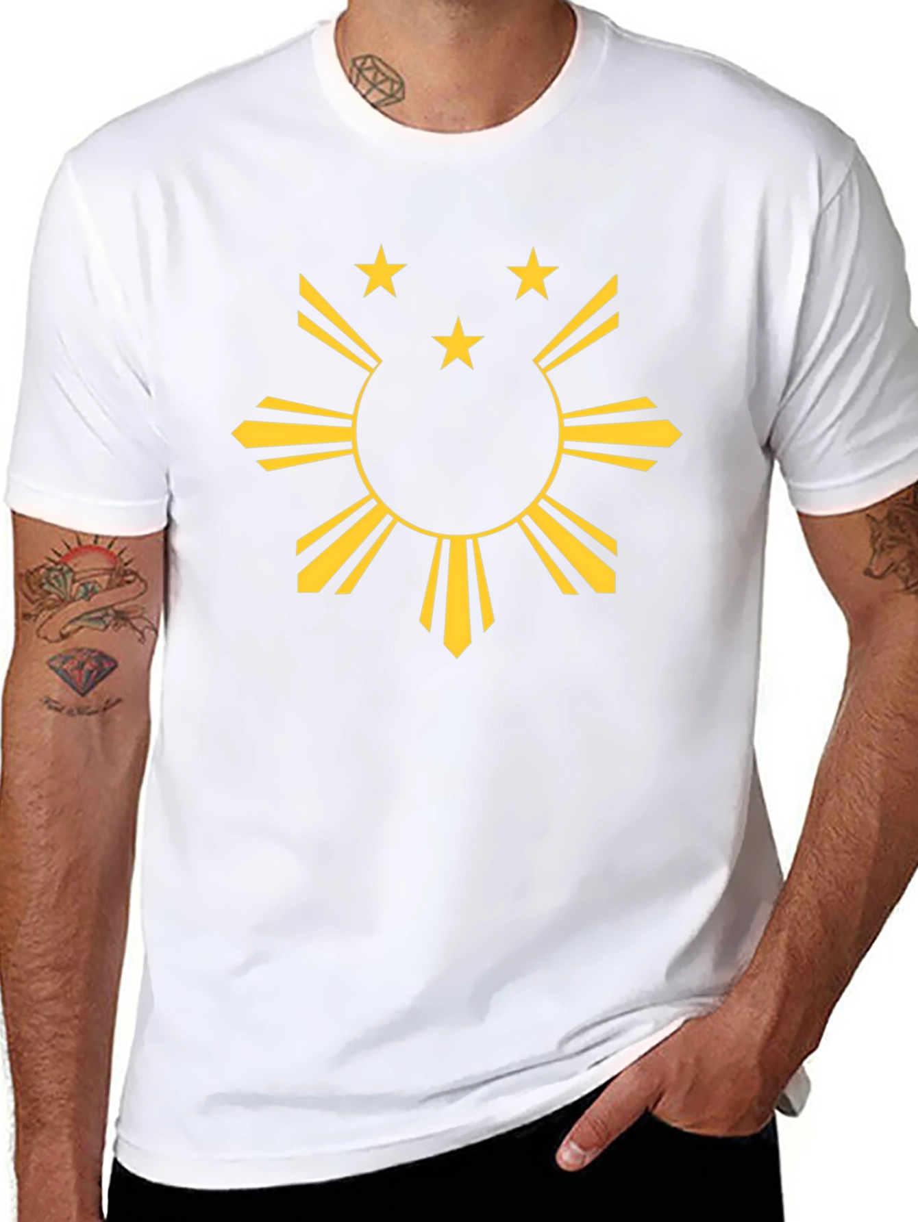 Philippine Flag Inspired Graphic T-Shirt