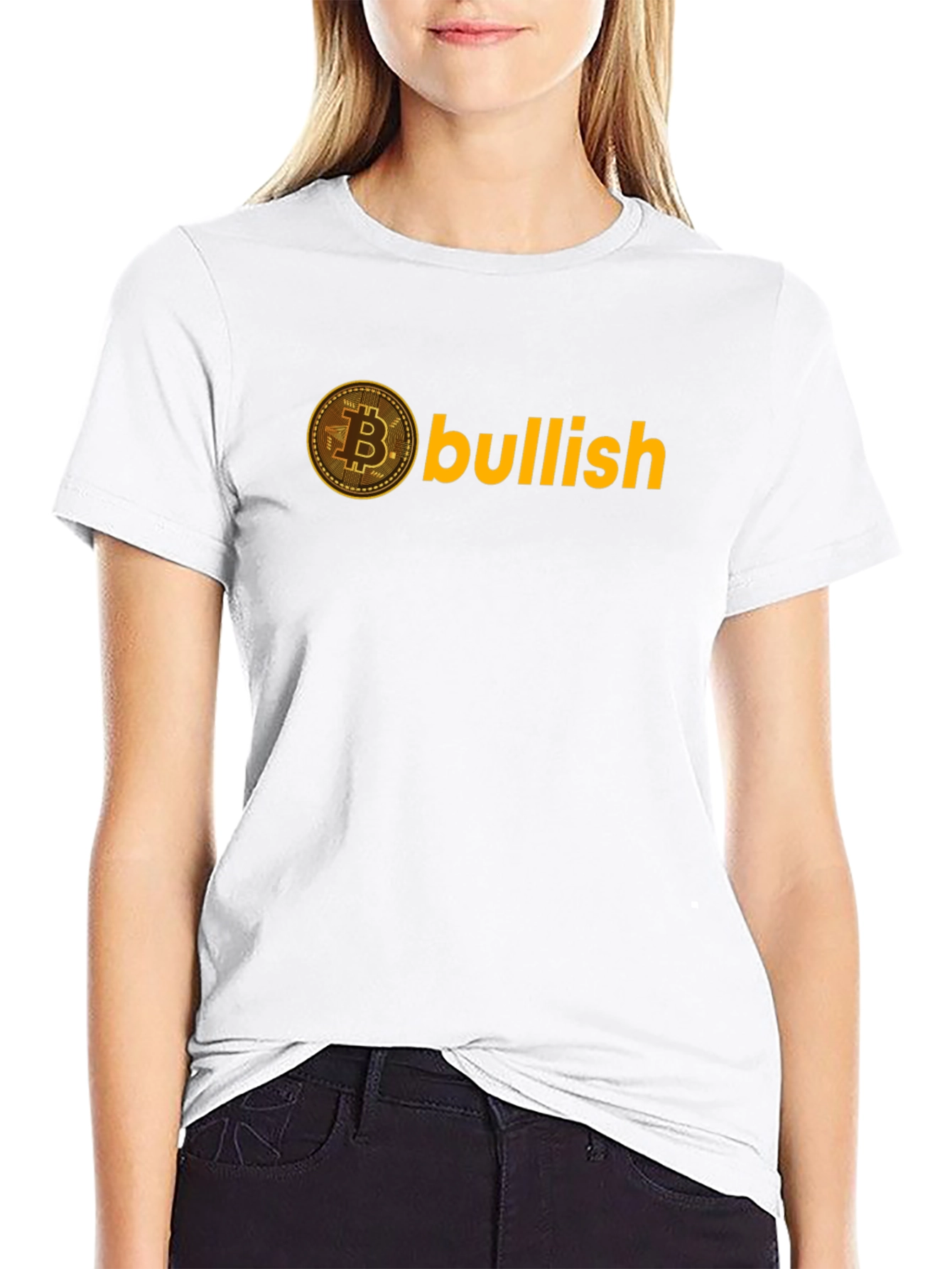 Bullish Bitcoin Crypto Black T-Shirt