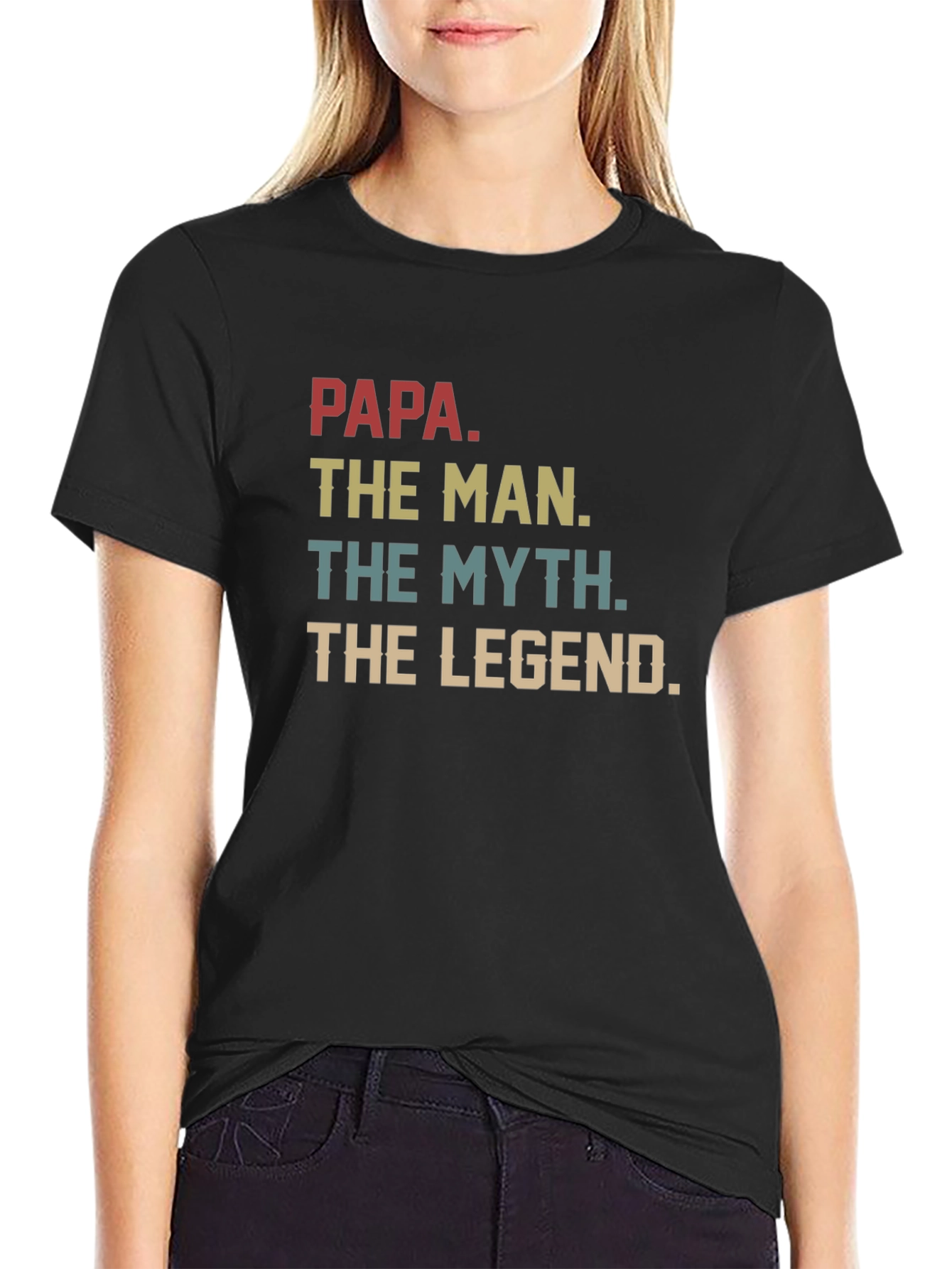Papa The Man The Myth The Legend Graphic T-Shirt