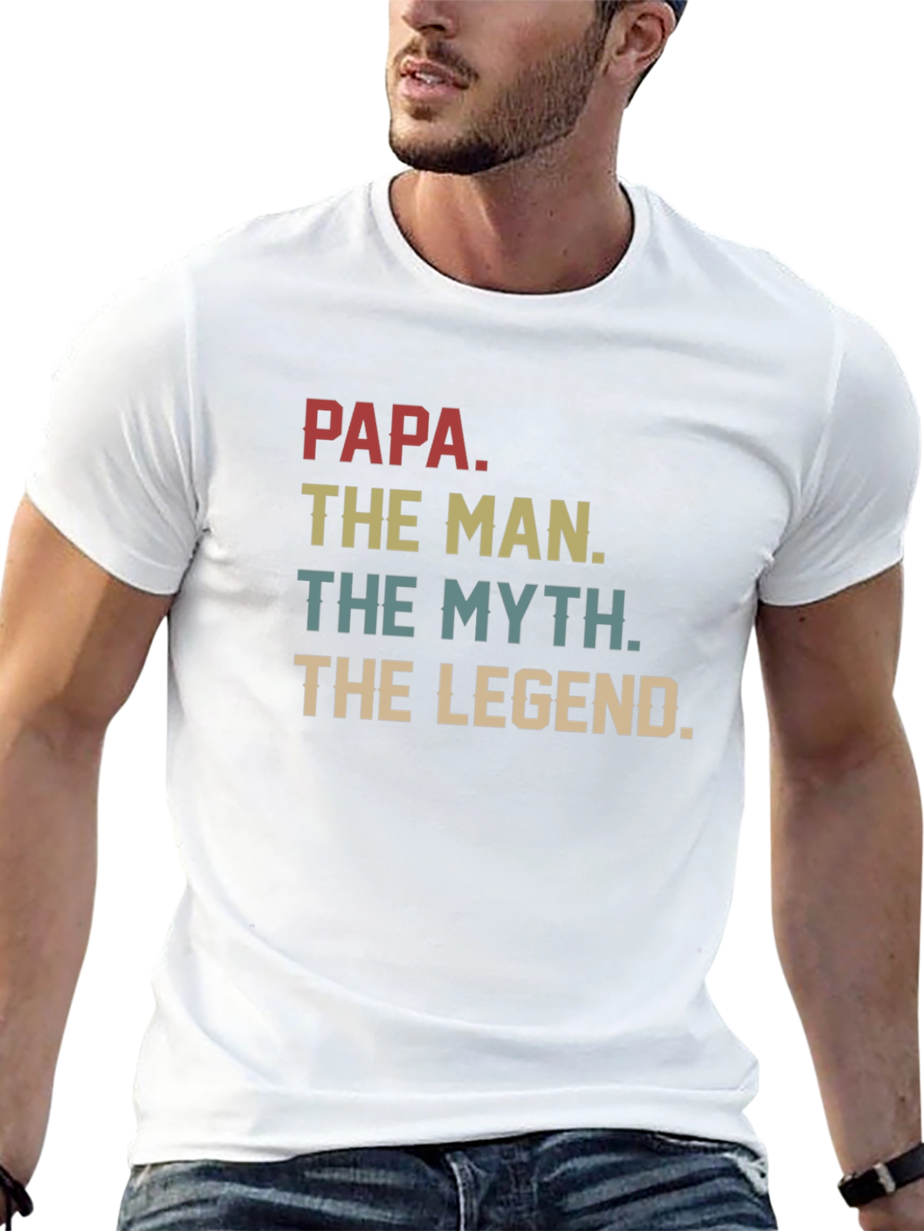 Papa The Man The Myth The Legend Graphic T-Shirt