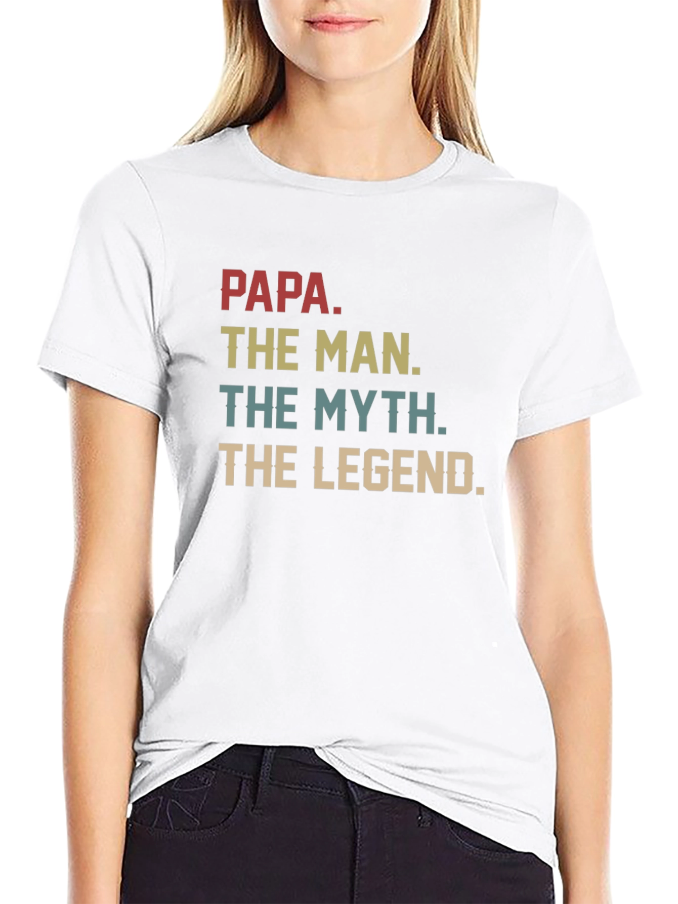 Papa The Man The Myth The Legend Graphic T-Shirt